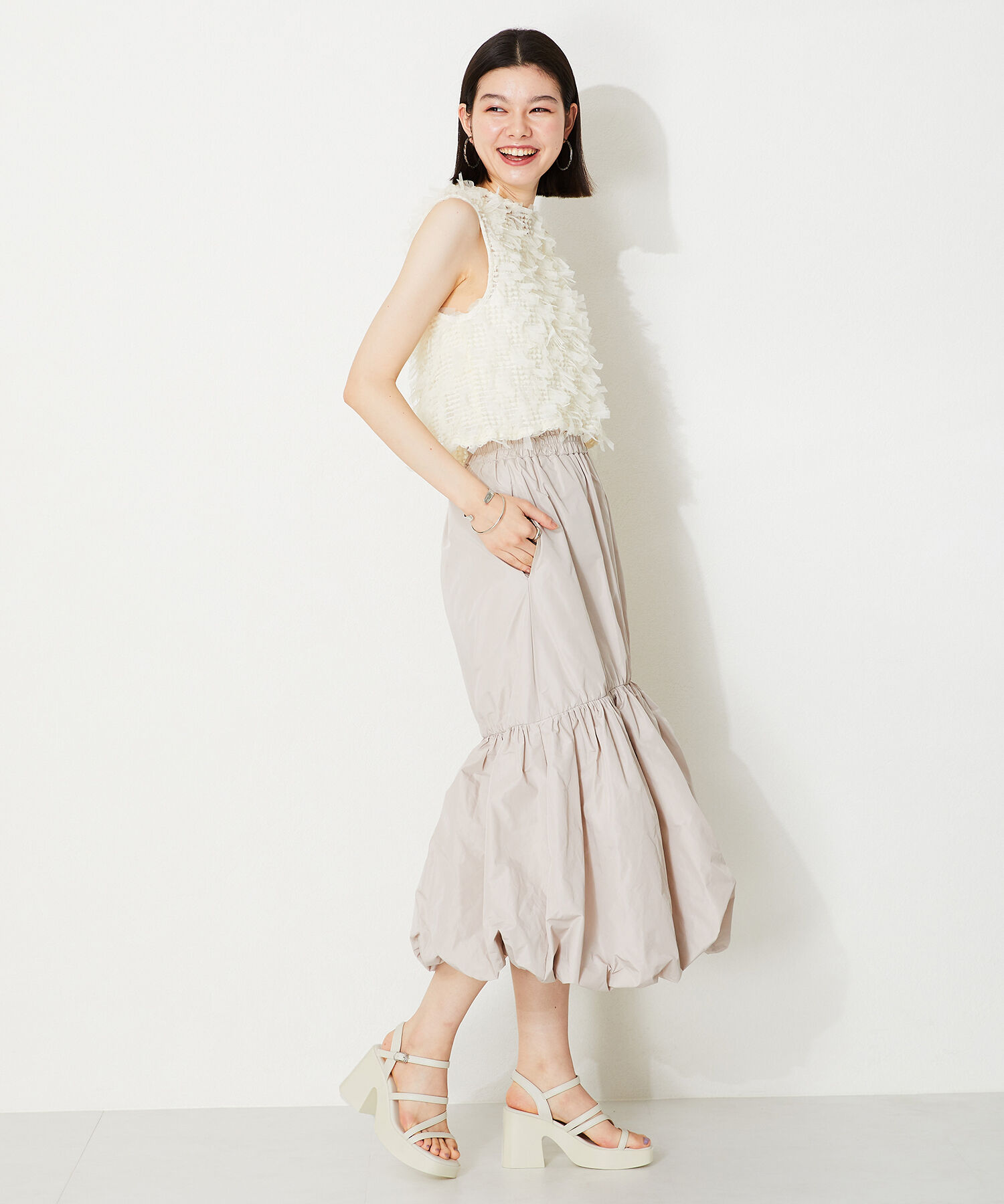 ORiental TRaffic「ナローストラップ厚底サンダル/41212」|サンダル|