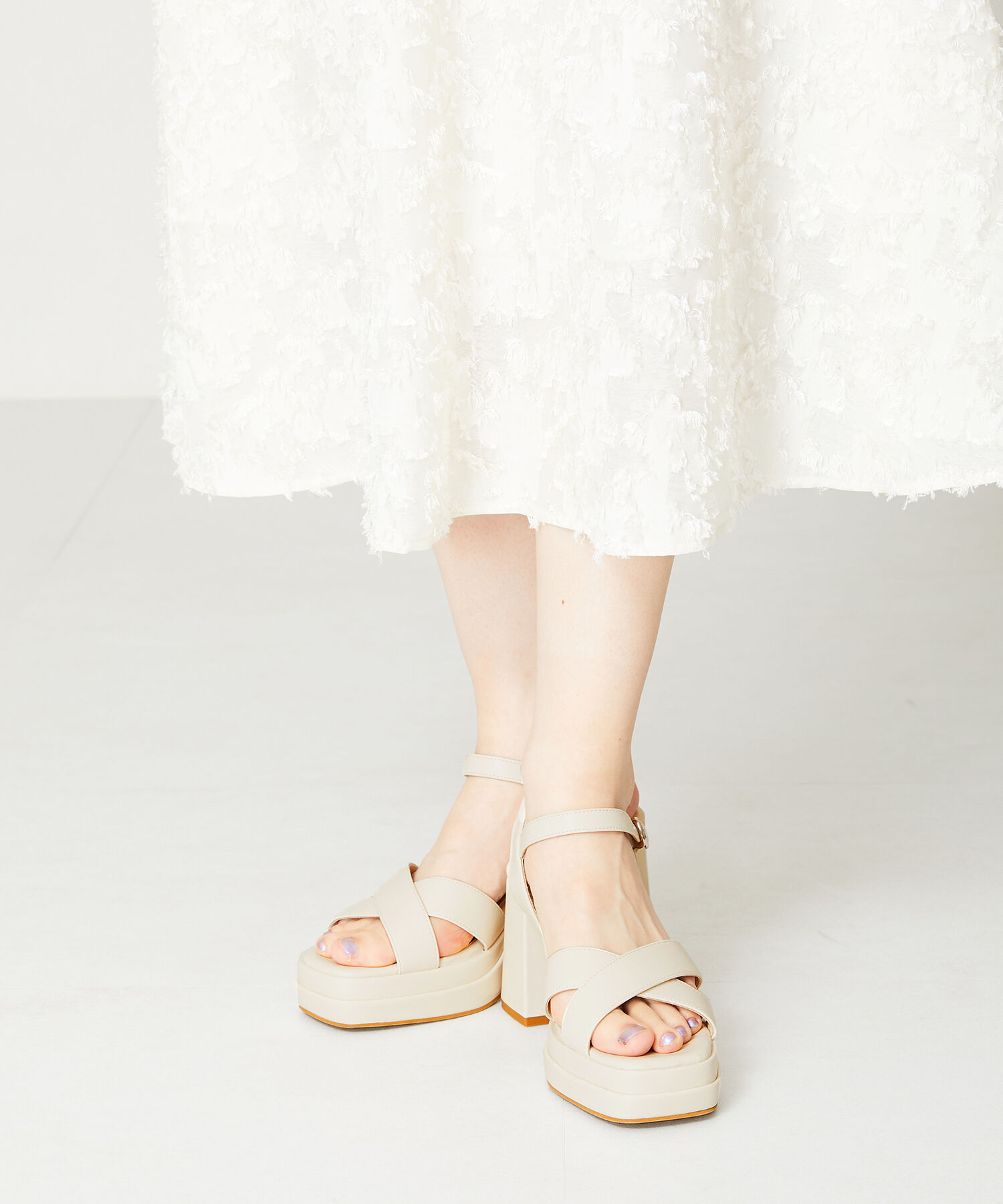 ORiental TRaffic「プラットフォームクロスベルトサンダル/41214」|サンダル|