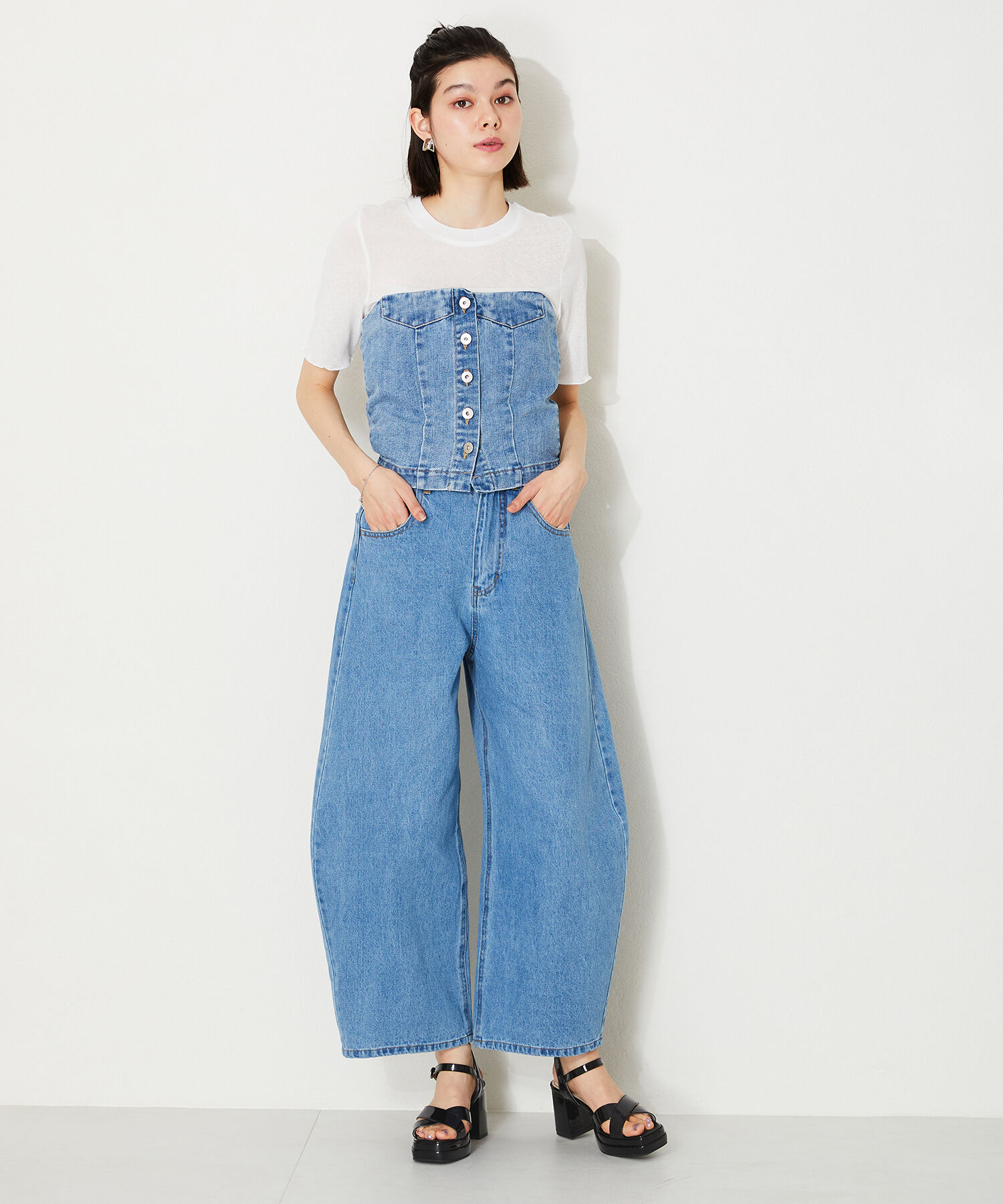 ORiental TRaffic「プラットフォームクロスベルトサンダル/41214」|サンダル|