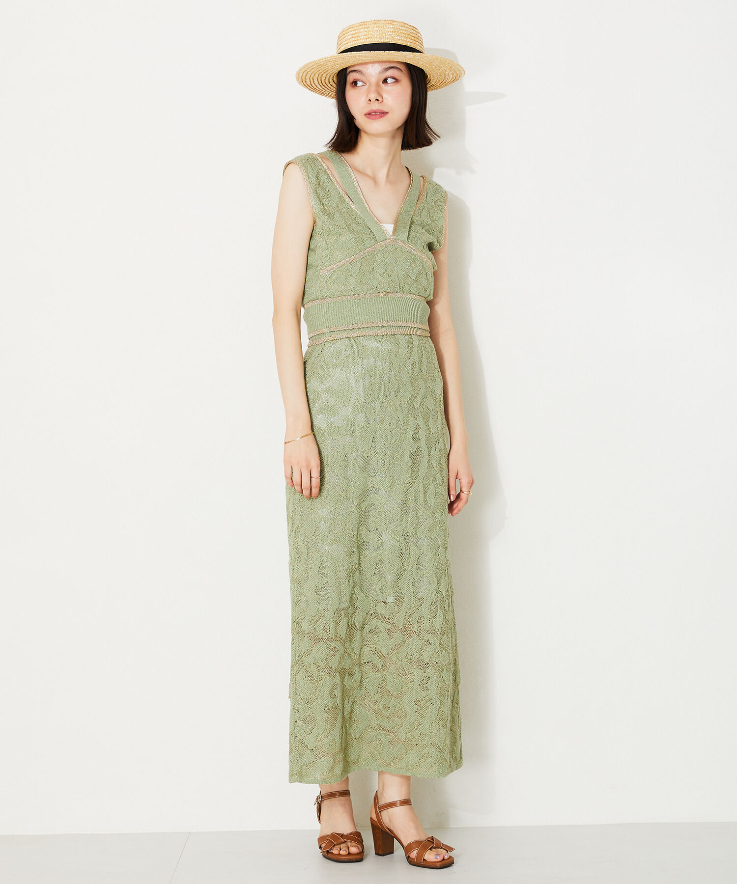 ORiental TRaffic「【アウトレット価格】ウッドヒールリボンサンダル/41221 サンダル トレンド　人気」|サンダル|