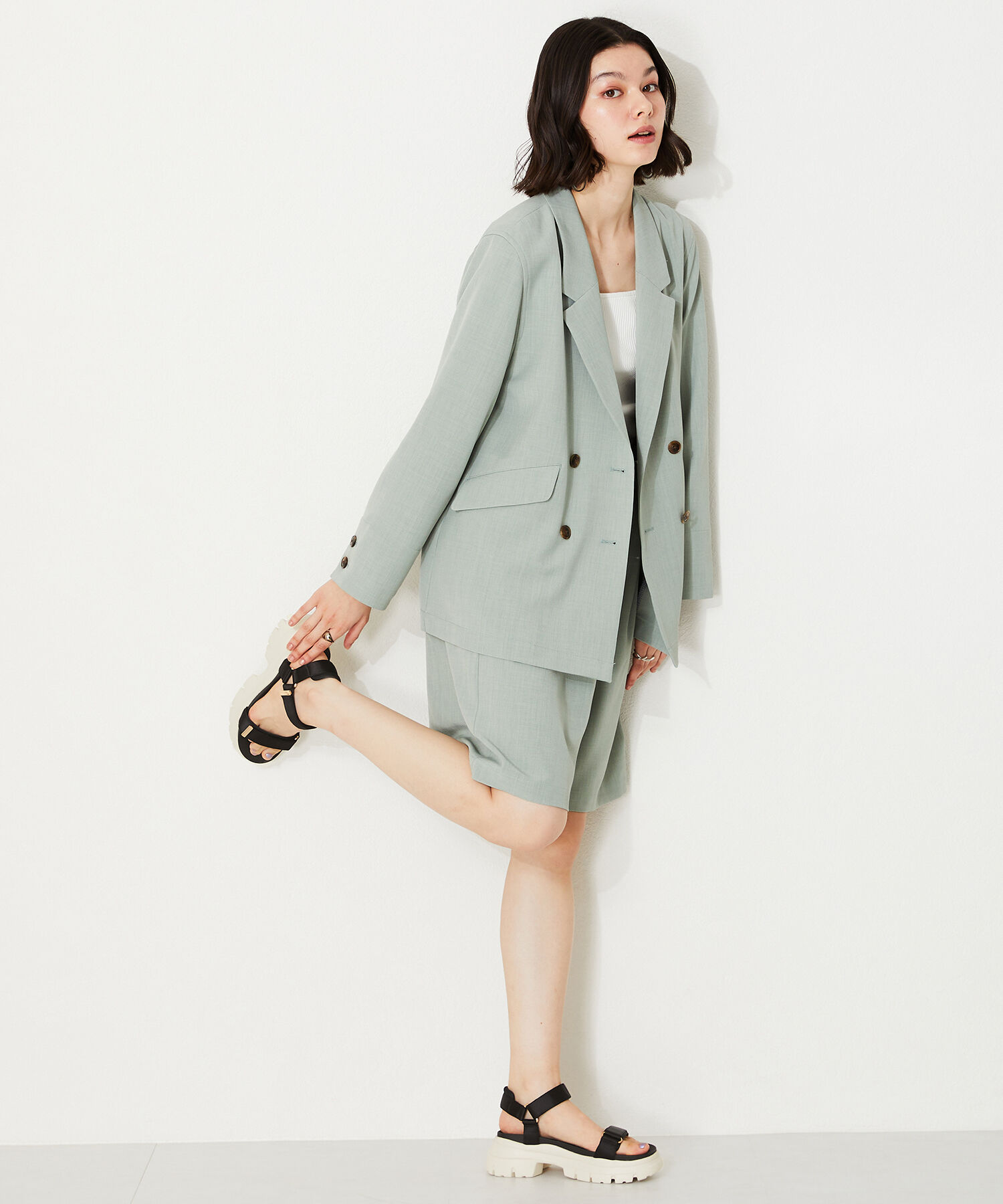 ORiental TRaffic「【アウトレット価格】サテンストラップ厚底サンダル/41215」|サンダル|