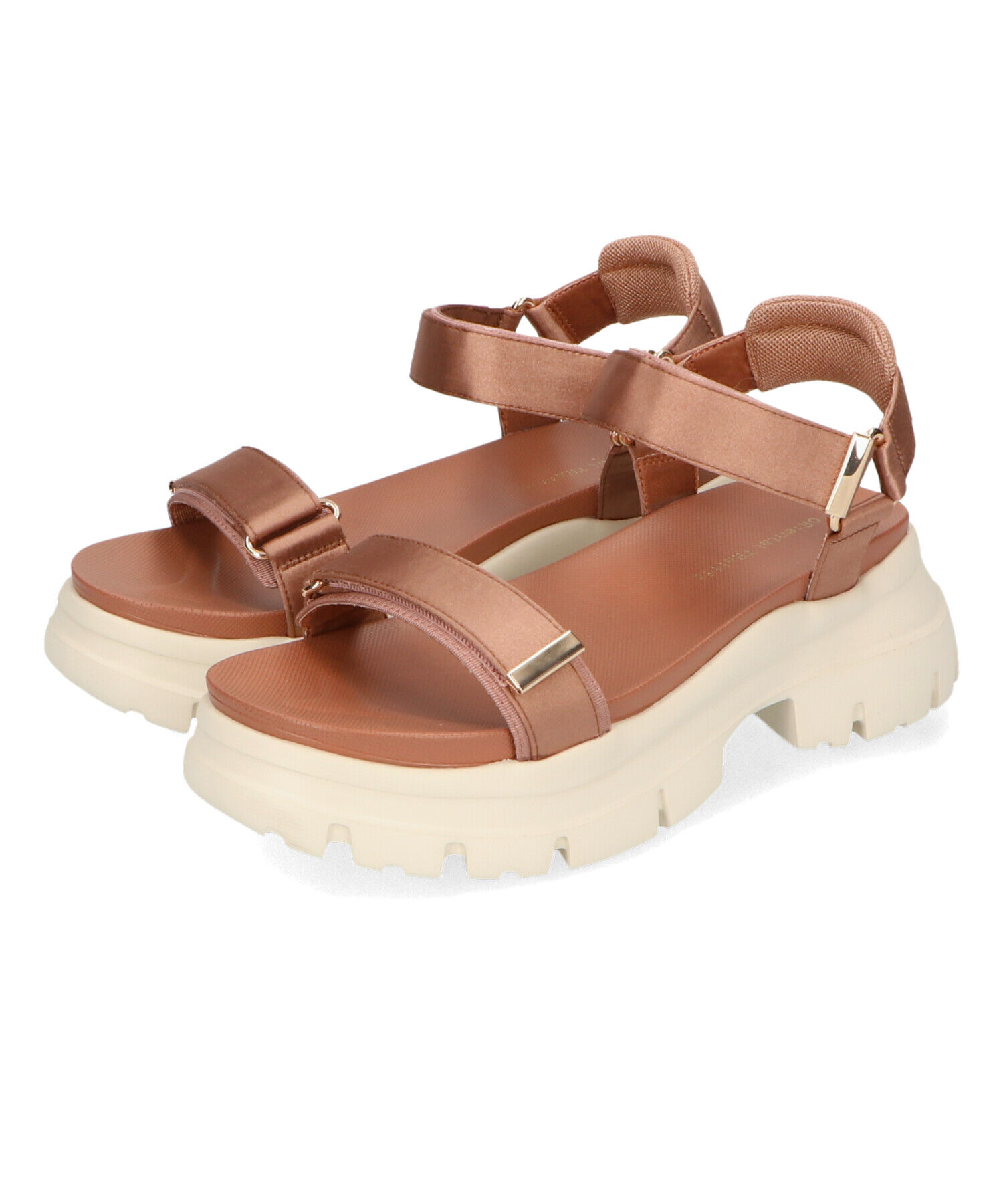 ORiental TRaffic「【アウトレット価格】サテンストラップ厚底サンダル/41215」|サンダル|