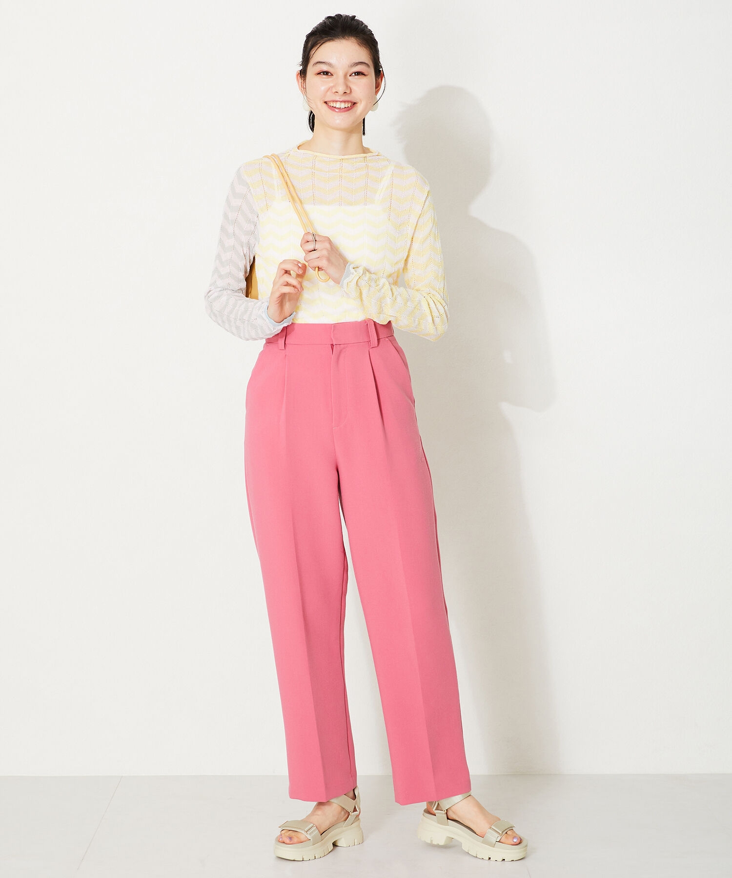 ORiental TRaffic「【アウトレット価格】サテンストラップ厚底サンダル/41215」|サンダル|