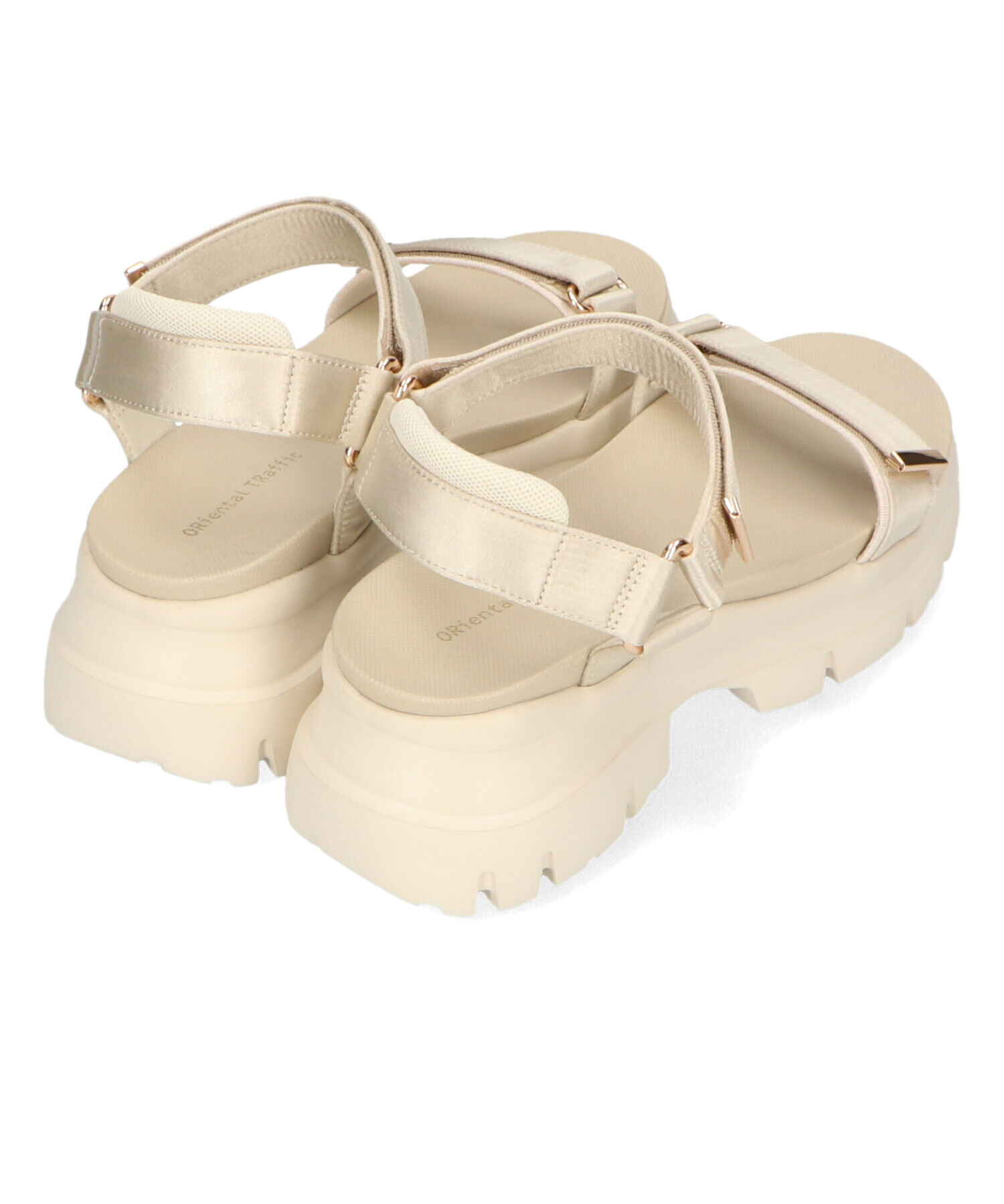 ORiental TRaffic「【アウトレット価格】サテンストラップ厚底サンダル/41215」|サンダル|