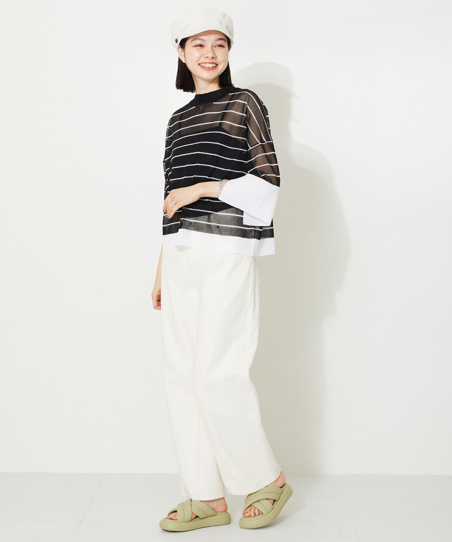 ORiental TRaffic「【アウトレット価格】パデットクロススライドサンダル/41232 サンダル 柔らかい フィット」|サンダル|