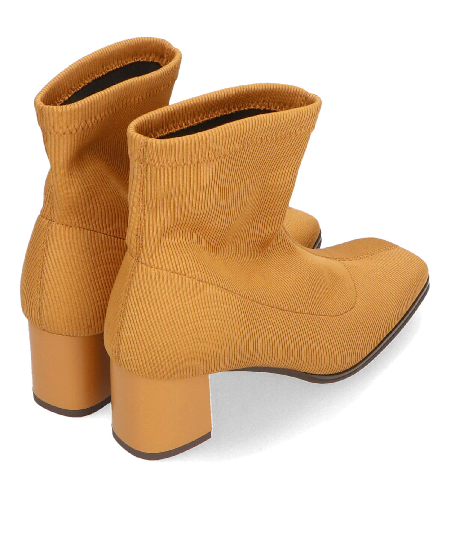 ORiental TRaffic「スクエアトゥ ニットブーツ /41407 柔らかい」|ショートブーツ|