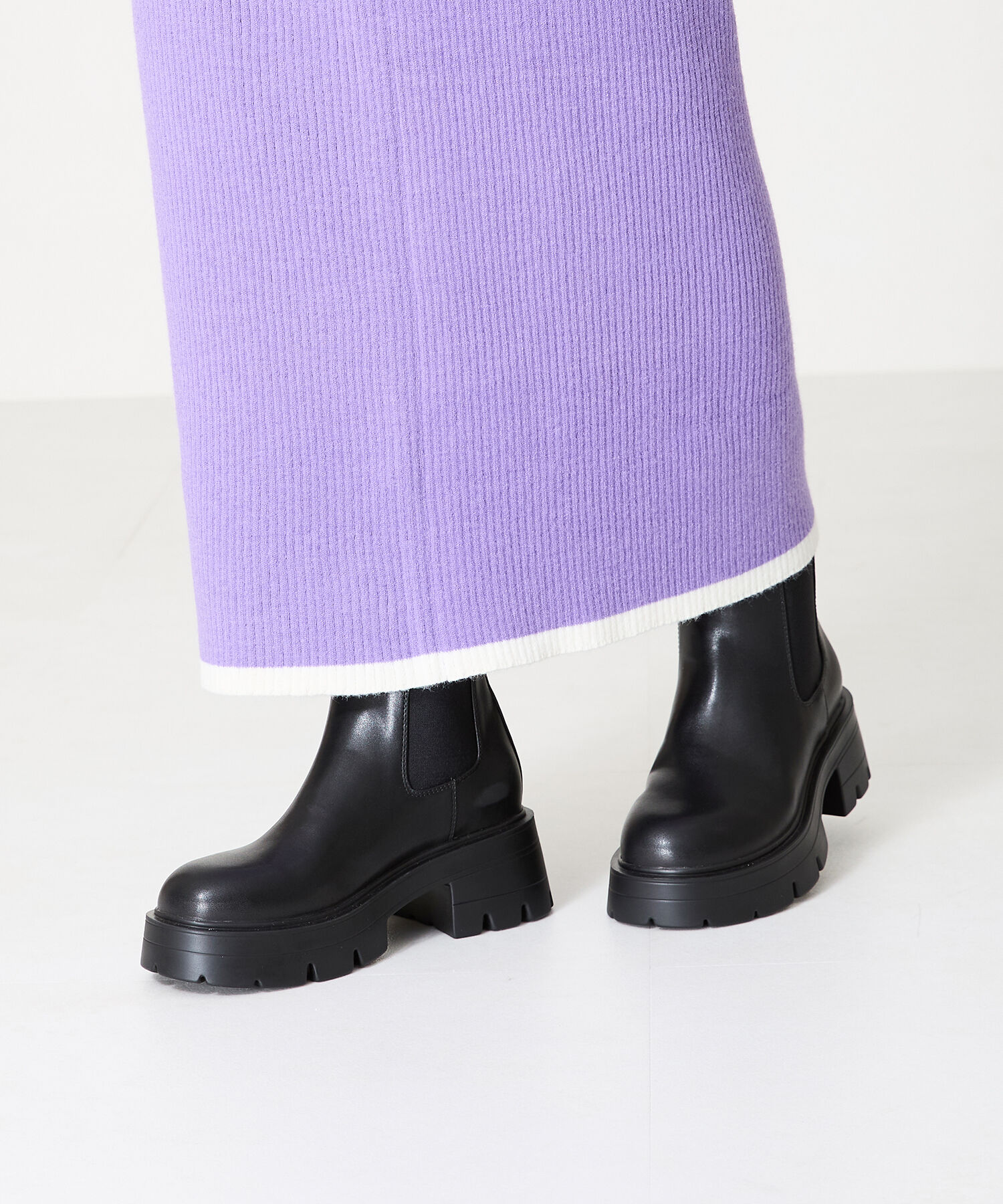 ORiental TRaffic「2024秋冬新作厚底ヒールサイドゴアブーツ/41410」|ショートブーツ|