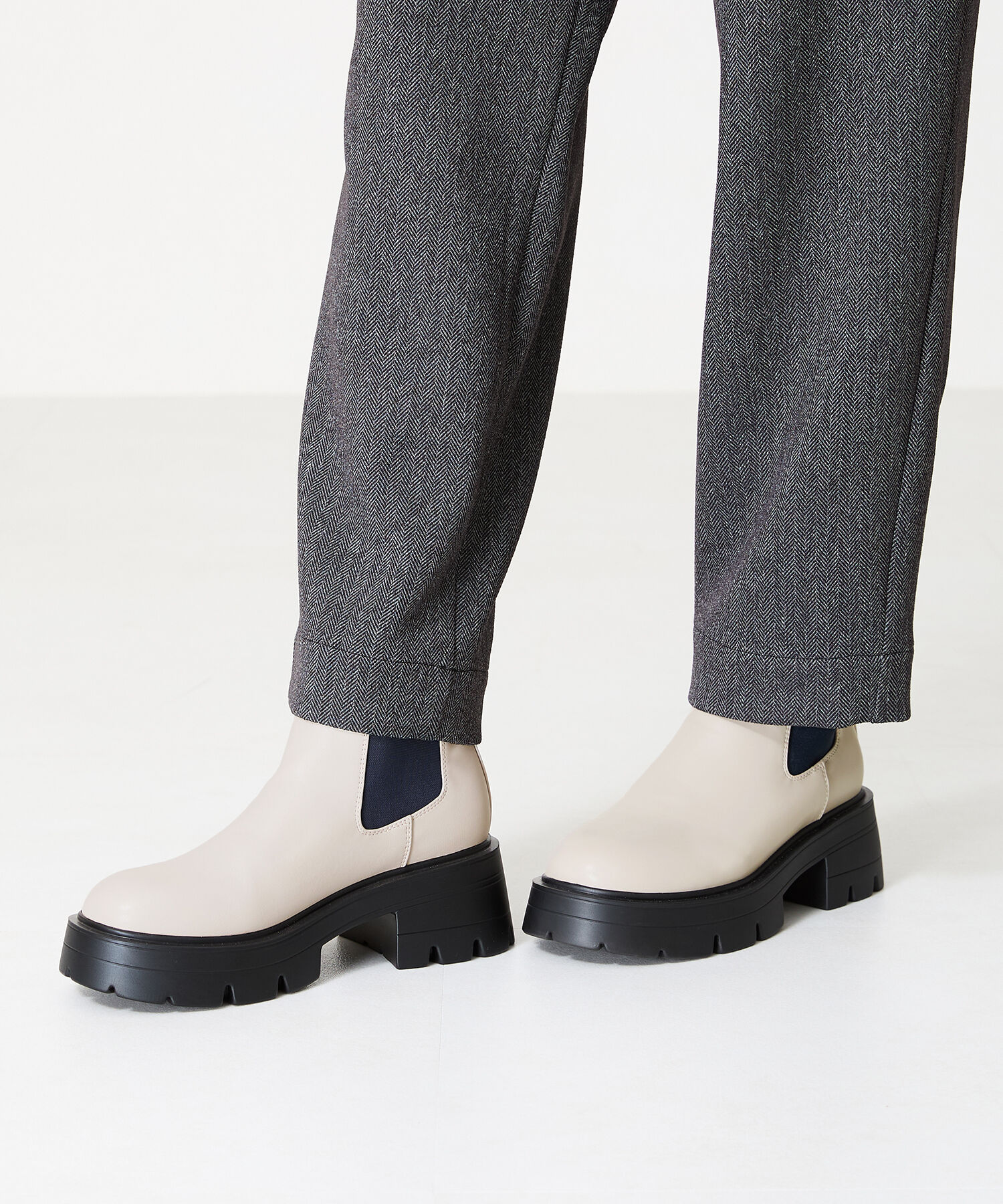 ORiental TRaffic「2024秋冬新作厚底ヒールサイドゴアブーツ/41410」|ショートブーツ|