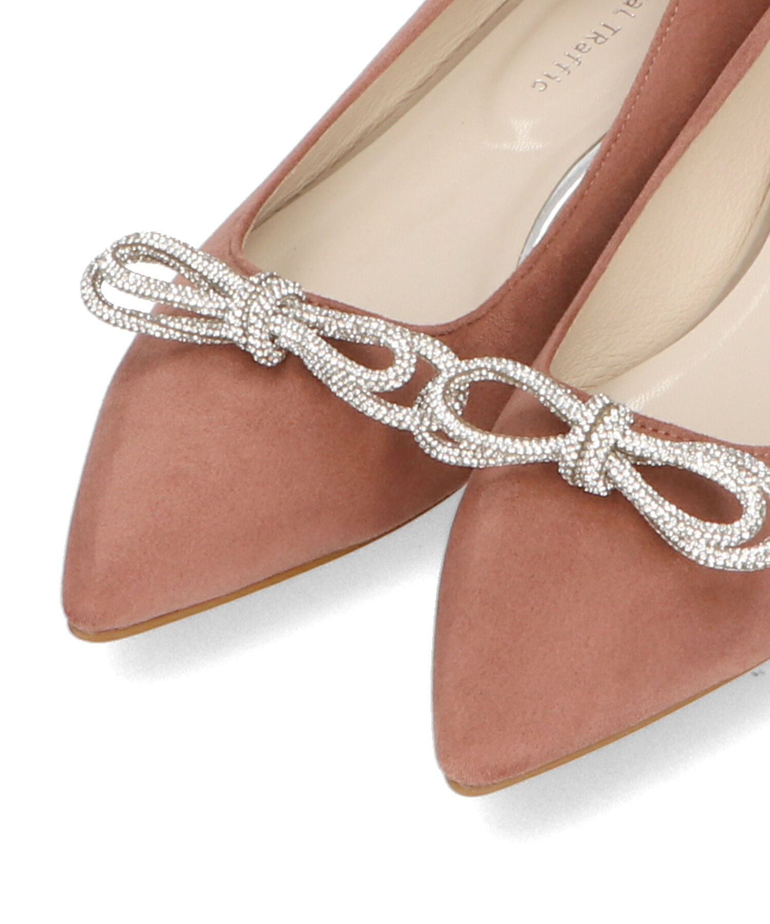 ORiental TRaffic「【トレンド】ビジューリボンフラットパンプス/41310 人気 トレンド パンプス 売れてる 上品」|パンプス|