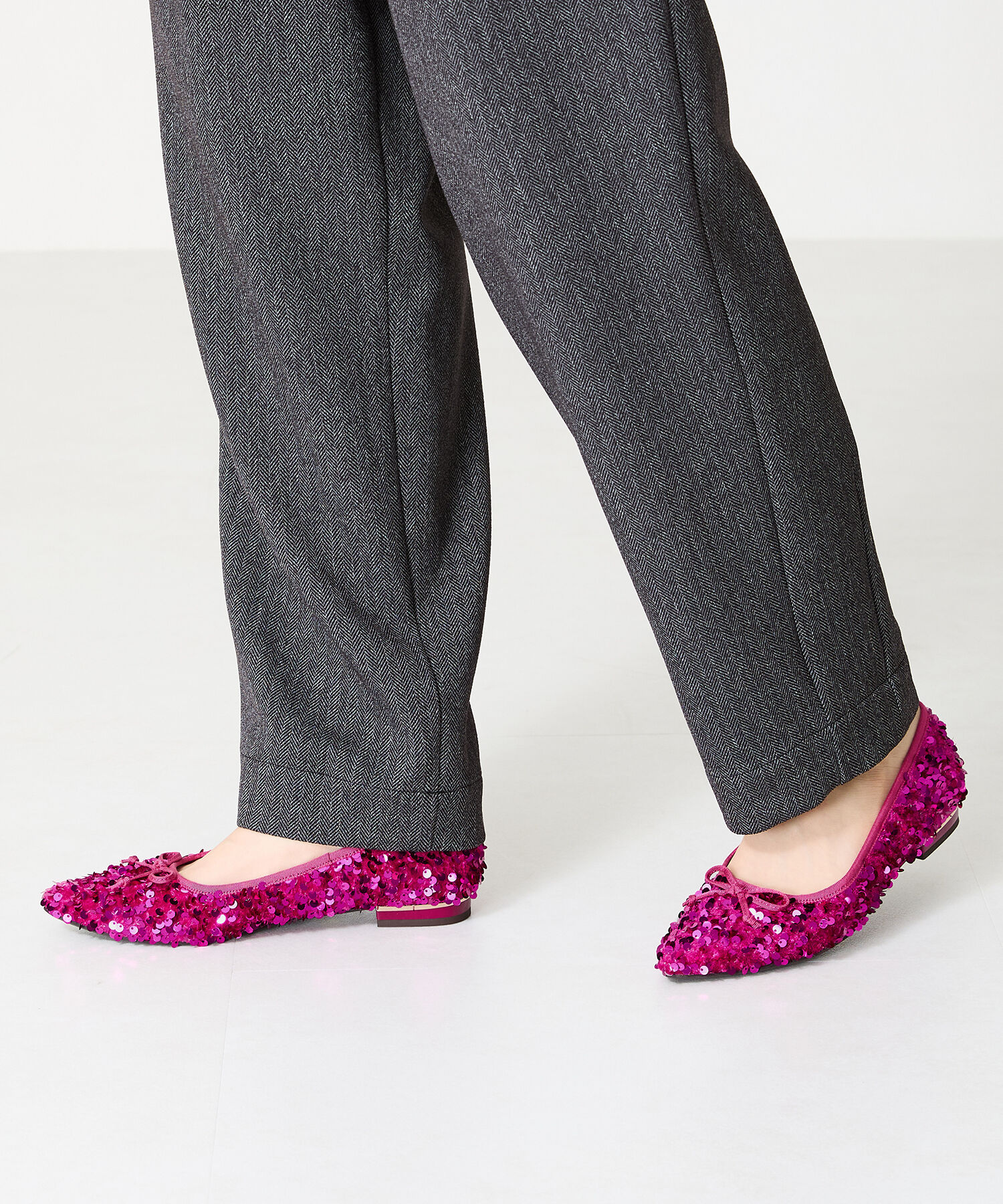 ORiental TRaffic「●2024秋冬新作●スパンコールバレエシューズ/41315」|パンプス|