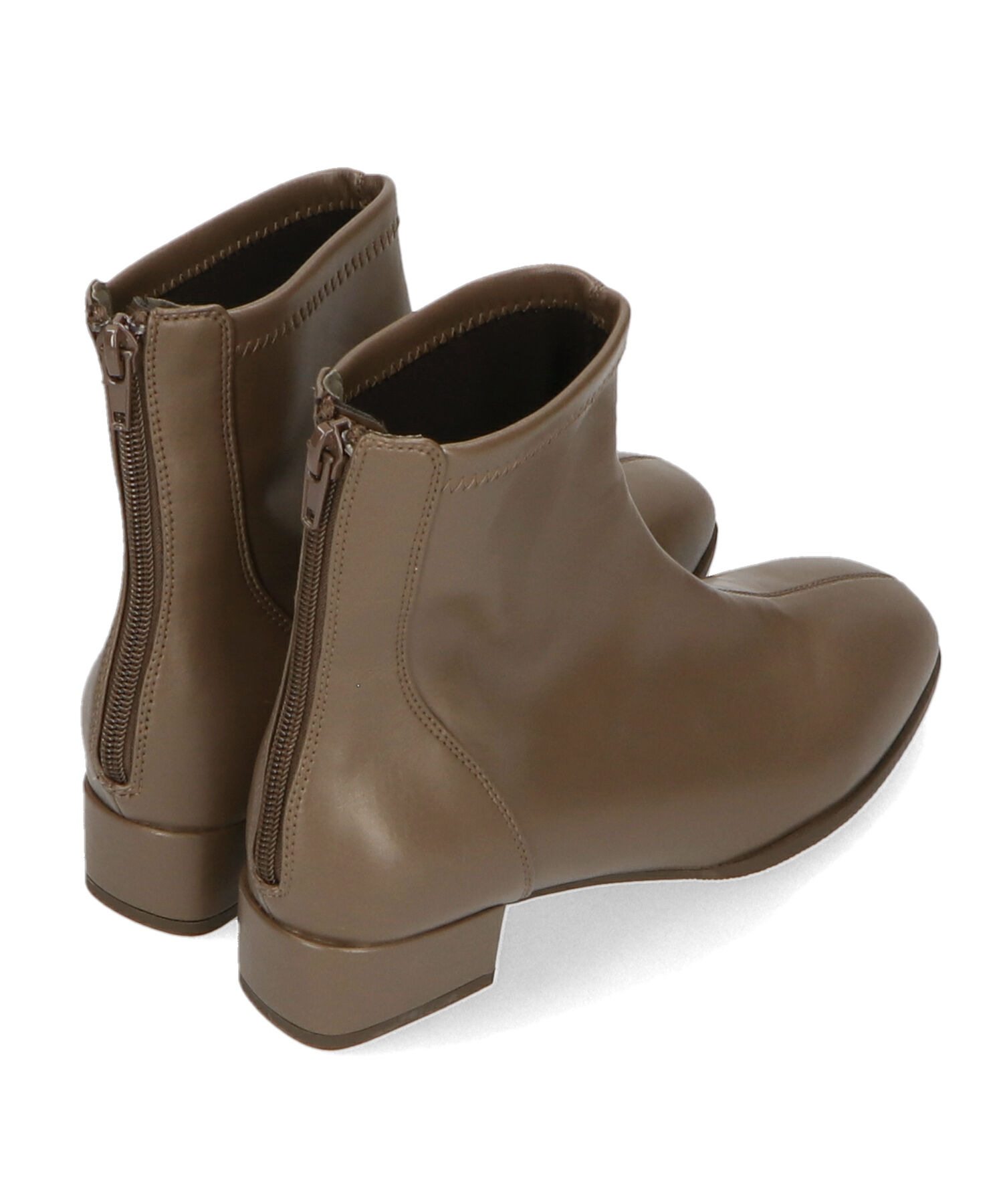 WA Oriental TRaffic「●2024秋冬新作●バックジップスクエアトゥストレッチブーツ/42403」|ショートブーツ|