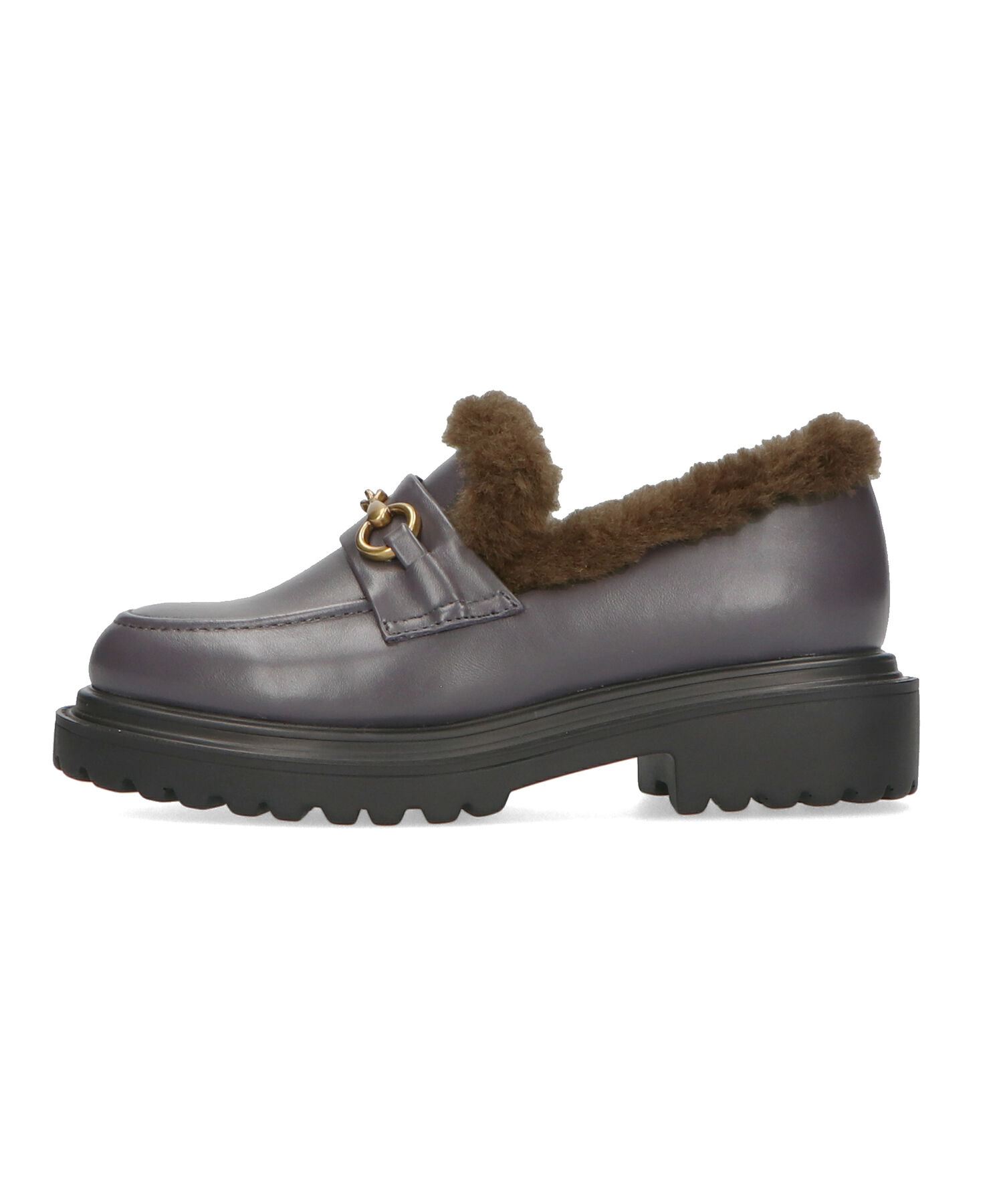 ORiental TRaffic「●2024秋冬新作●ビットモチーフファーローファー/41313」|ローファー|