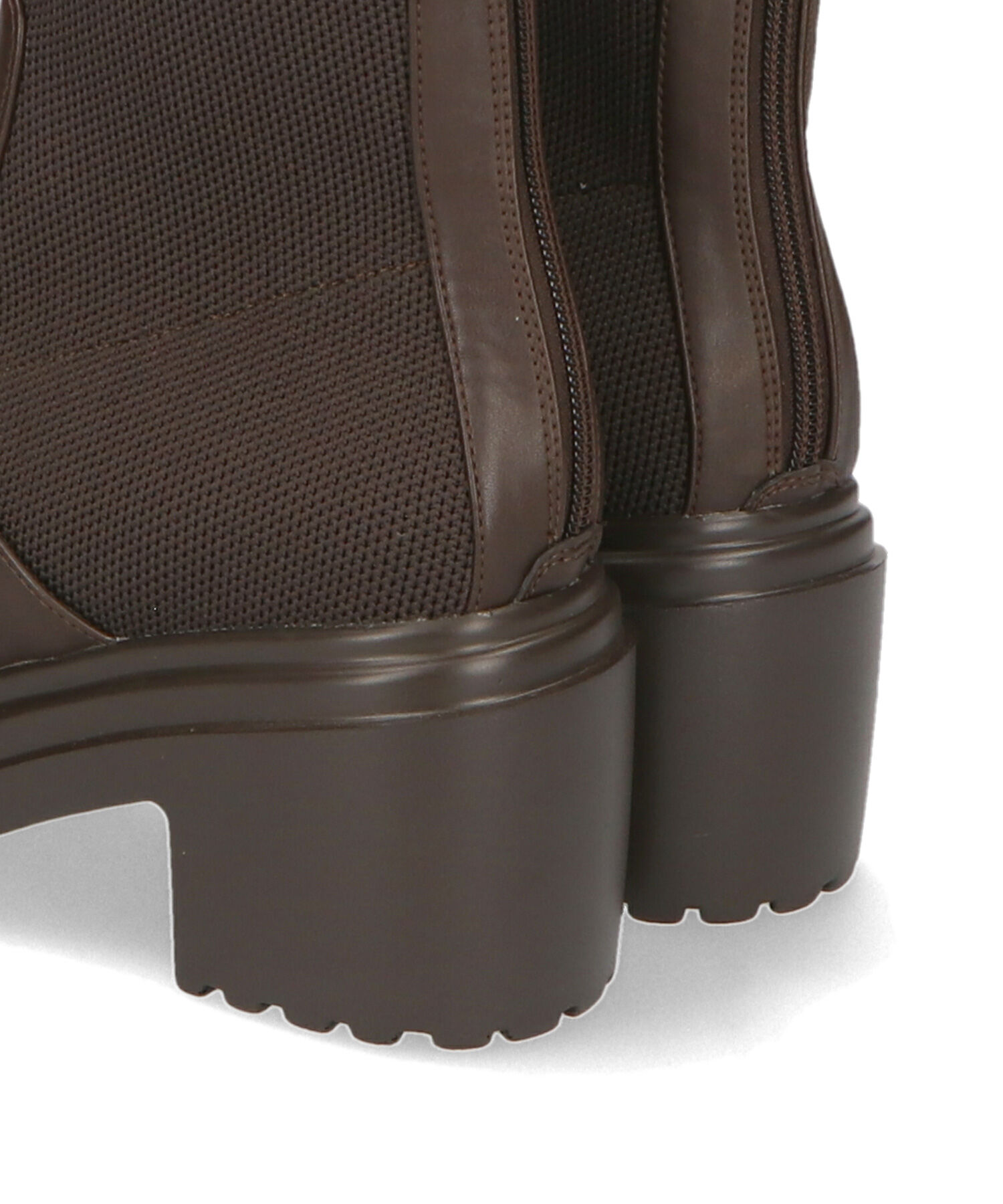 ORiental TRaffic「●2024秋冬新作●ビジューベルトニットドッキングブーツ/41415」|ショートブーツ|