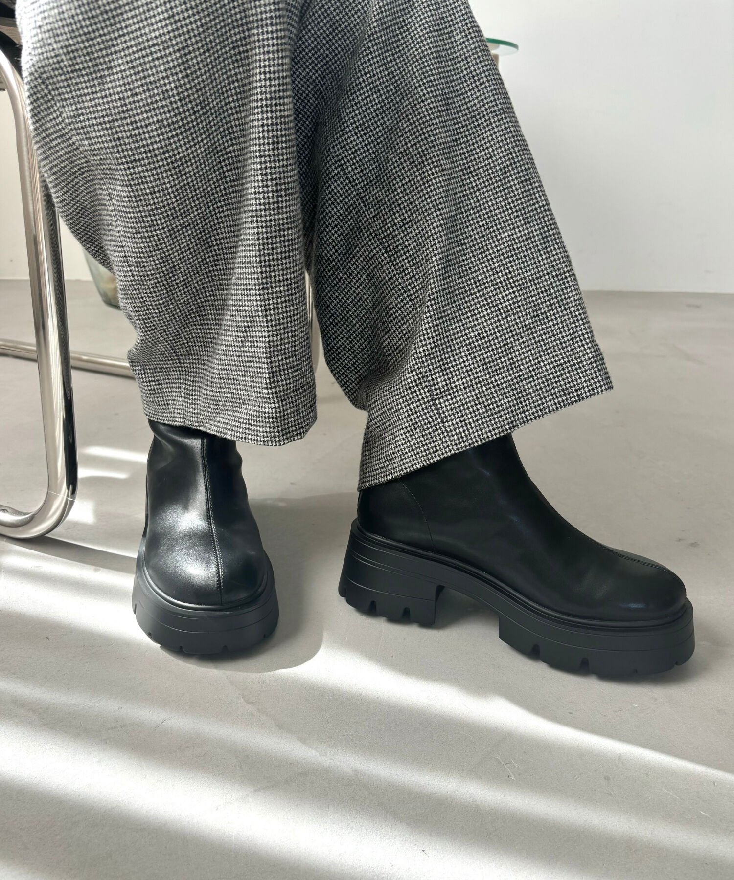 ORiental TRaffic「●2024秋冬新作●ソフトレザー厚底ショートブーツ/41416」|ショートブーツ|