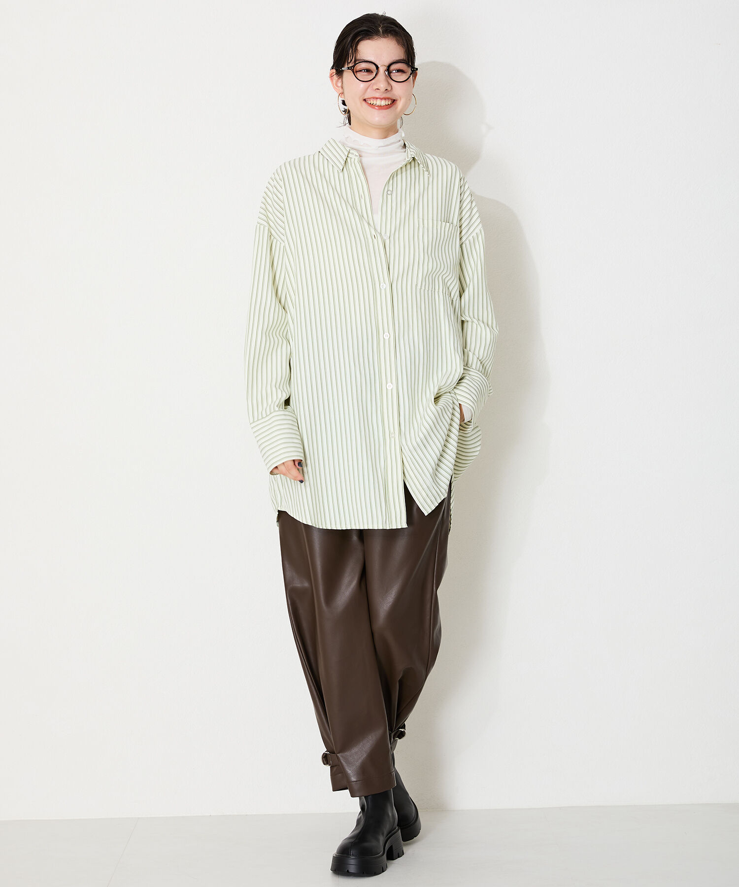 ORiental TRaffic「●2024秋冬新作●ソフトレザー厚底ショートブーツ/41416」|ショートブーツ|