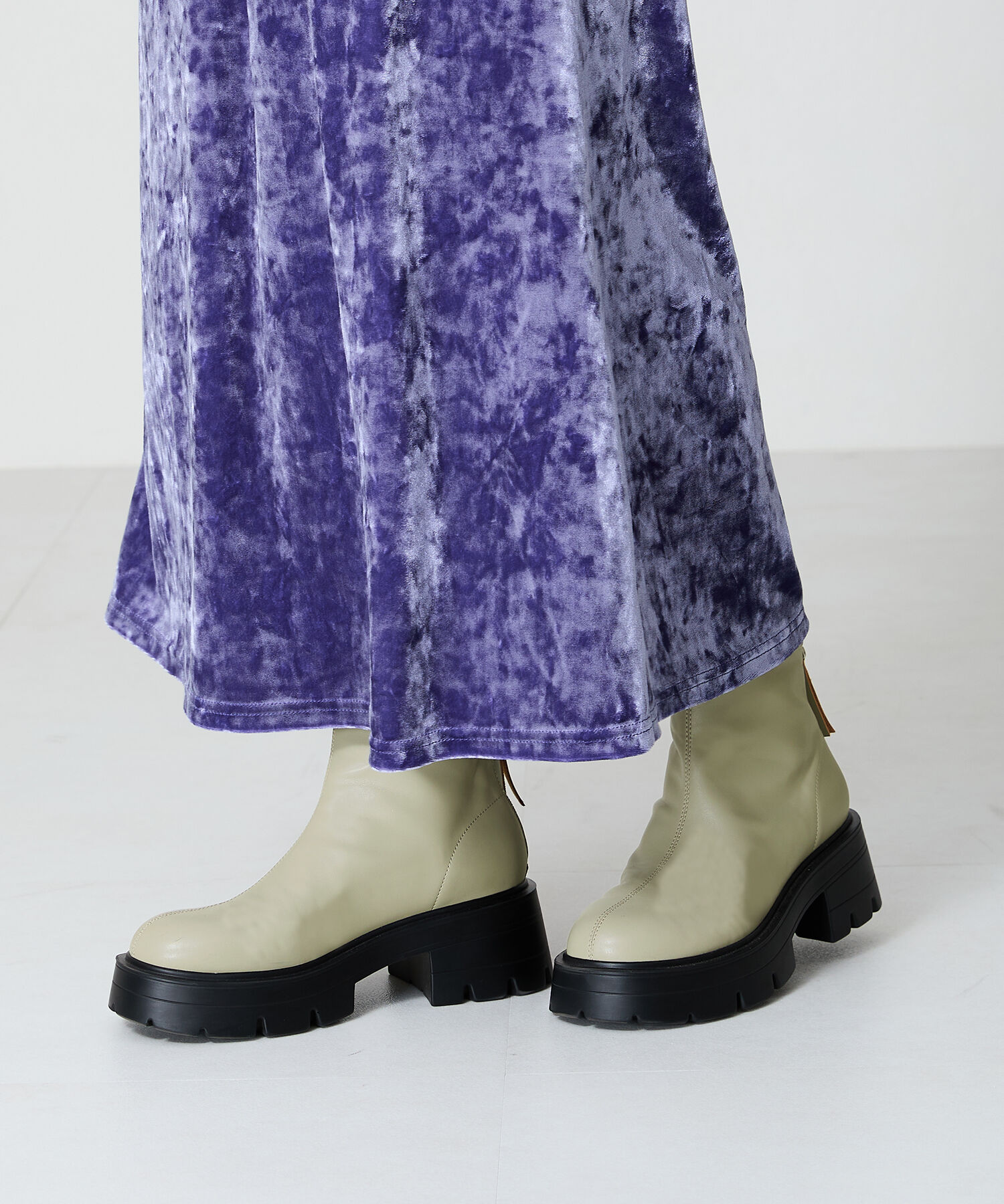 ORiental TRaffic「●2024秋冬新作●ソフトレザー厚底ショートブーツ/41416」|ショートブーツ|