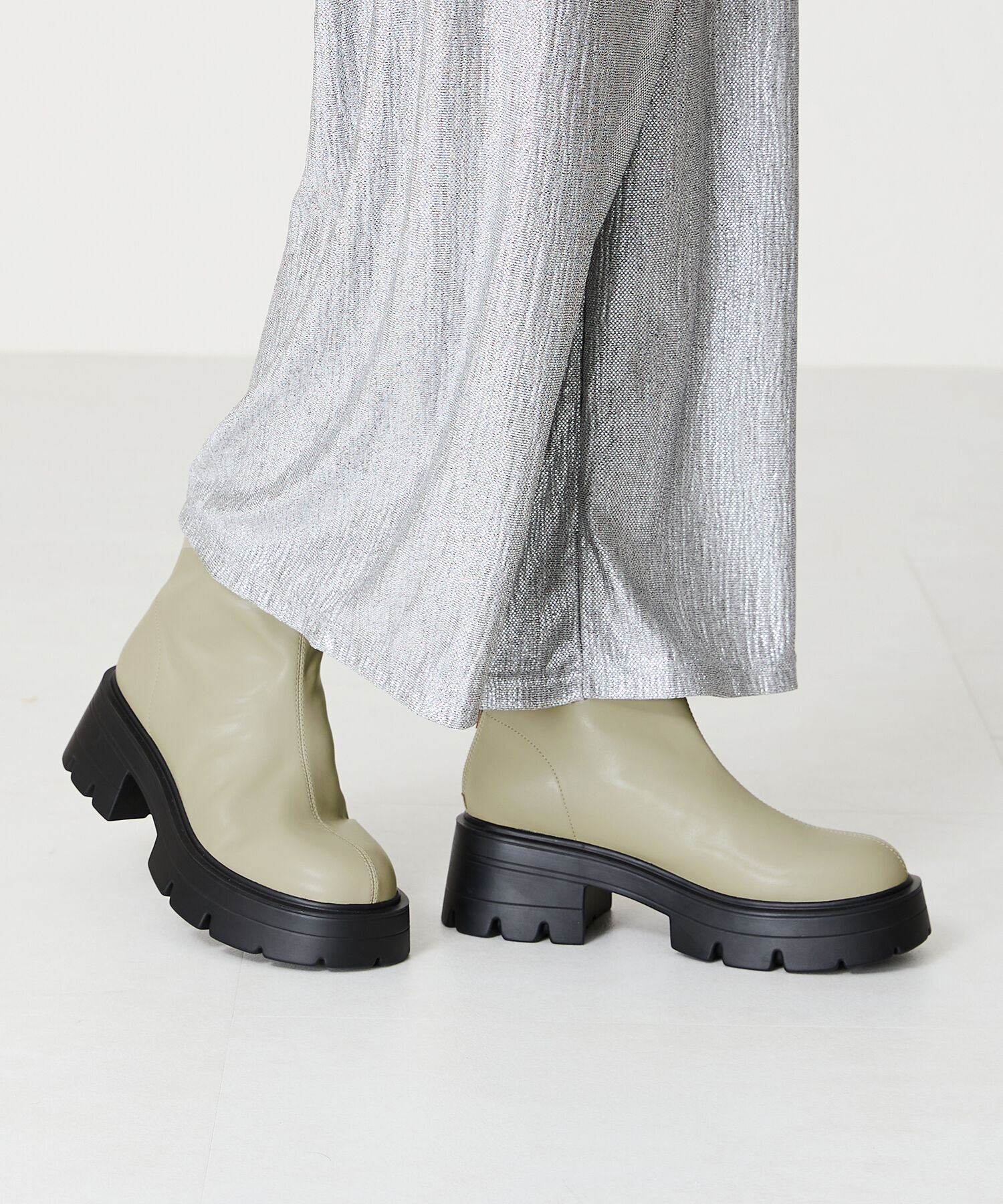 ORiental TRaffic「●2024秋冬新作●ソフトレザー厚底ショートブーツ/41416」|ショートブーツ|