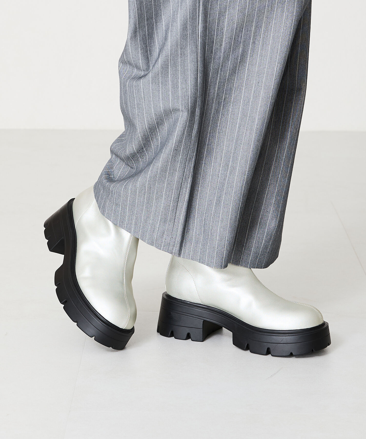 ORiental TRaffic「●2024秋冬新作●ソフトレザー厚底ショートブーツ/41416」|ショートブーツ|