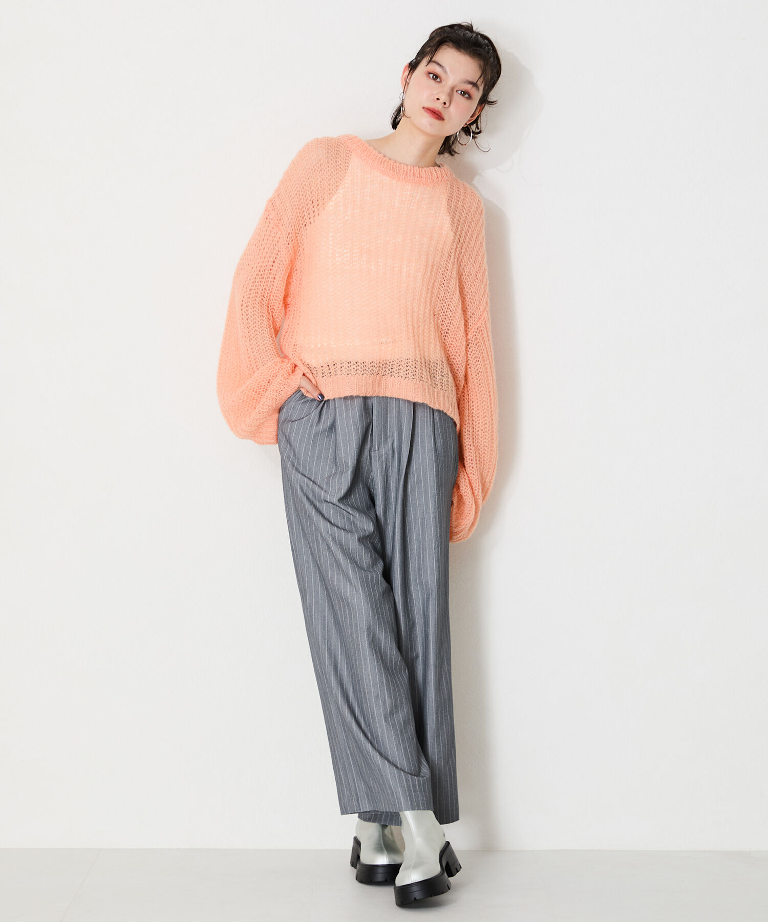 ORiental TRaffic「●2024秋冬新作●ソフトレザー厚底ショートブーツ/41416」|ショートブーツ|