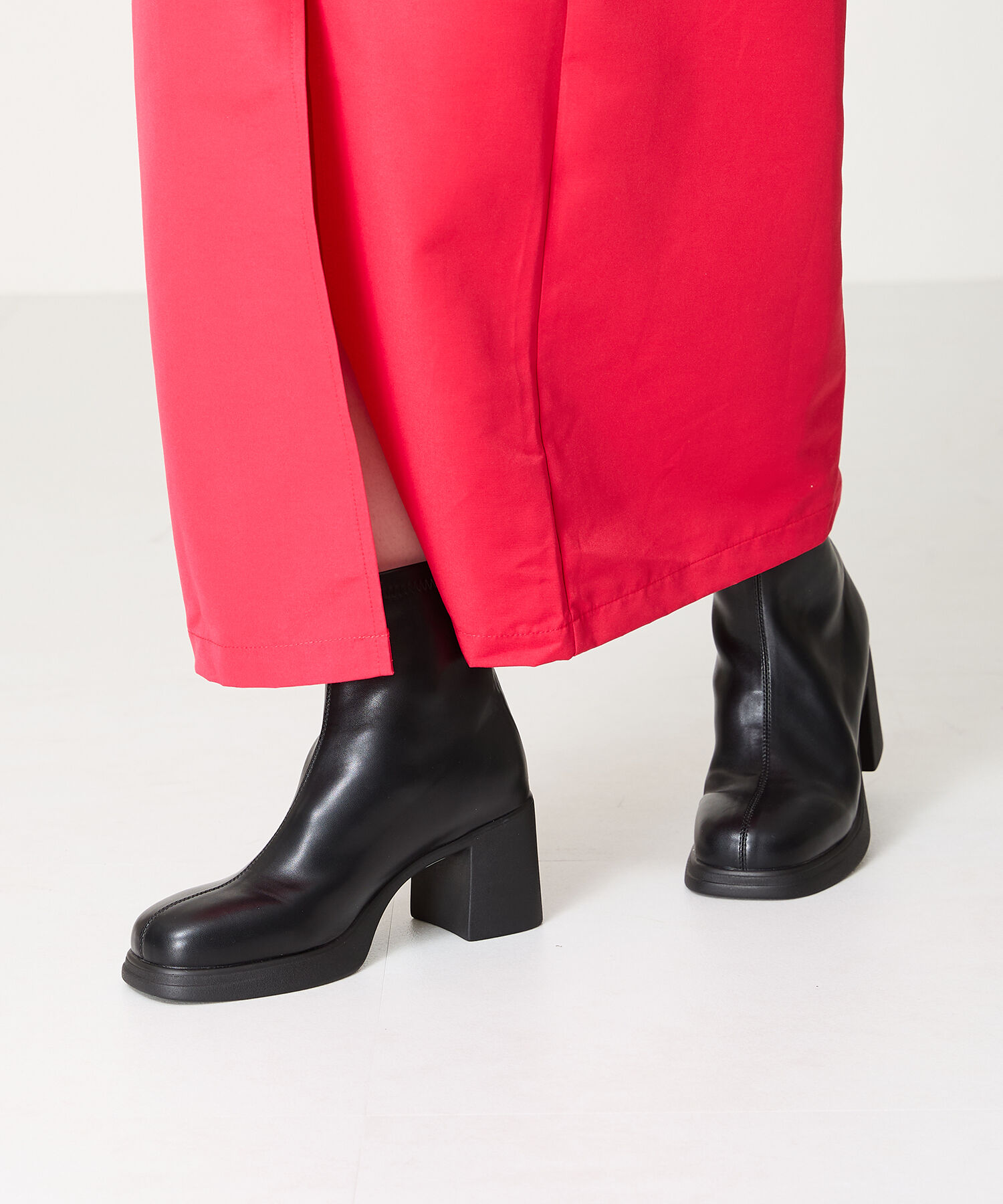 ORiental TRaffic「●2024秋冬新作●オブリークトゥバックジップブーツ/41420」|ショートブーツ|