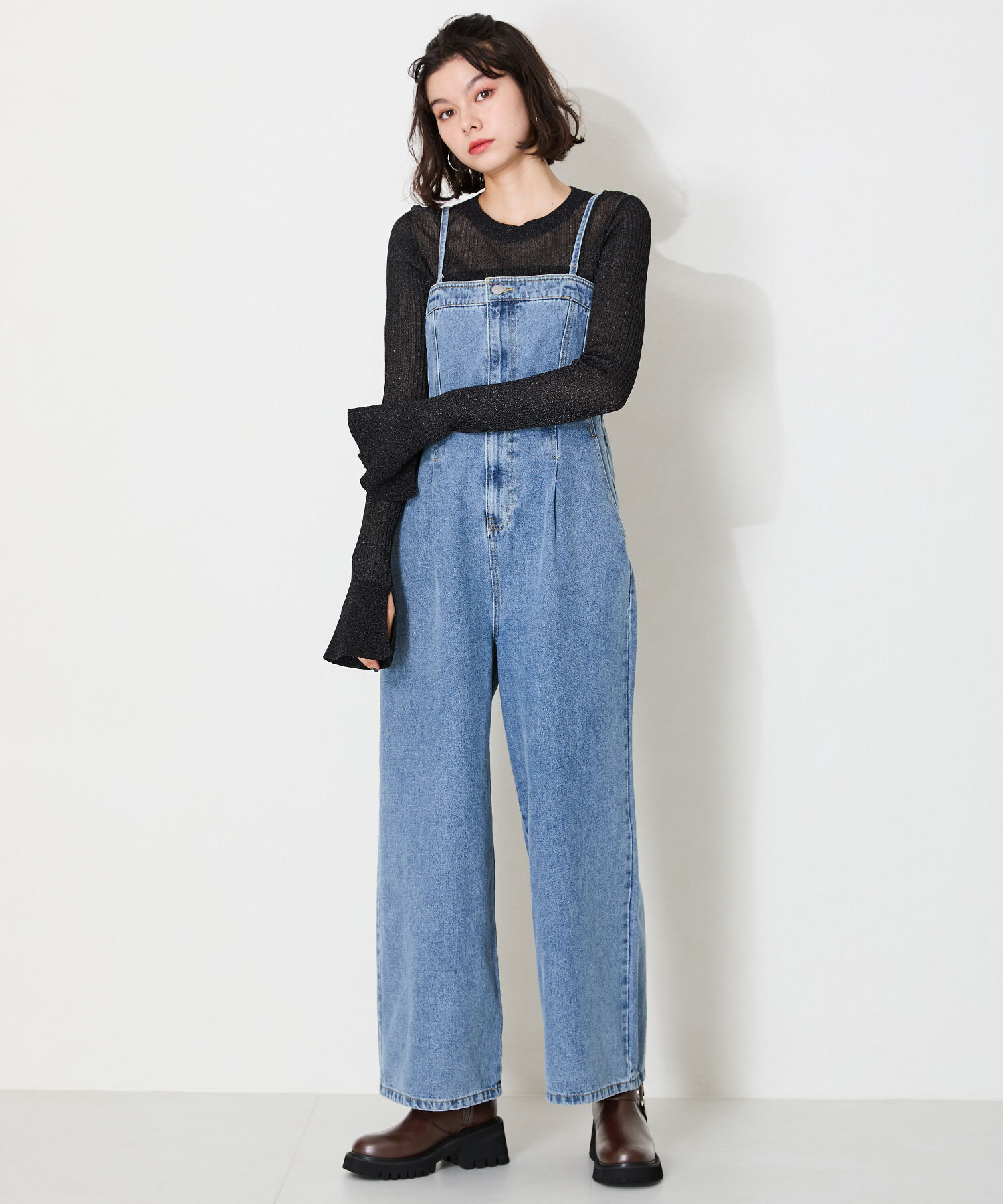 ORiental TRaffic「●2024秋冬新作●エンジニアミドルブーツ/41421」|ショートブーツ|