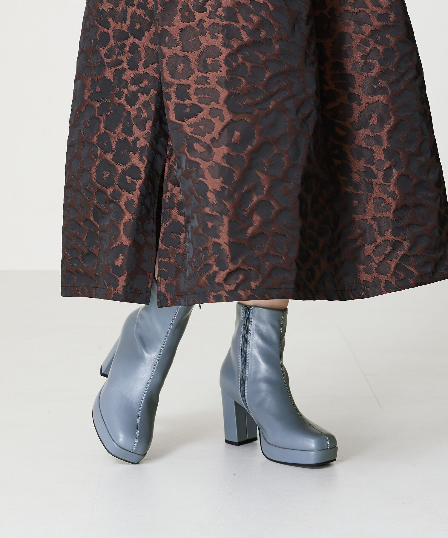 ORiental TRaffic「●2024秋冬新作●プラットフォームヒールショートブーツ/41422」|ショートブーツ|