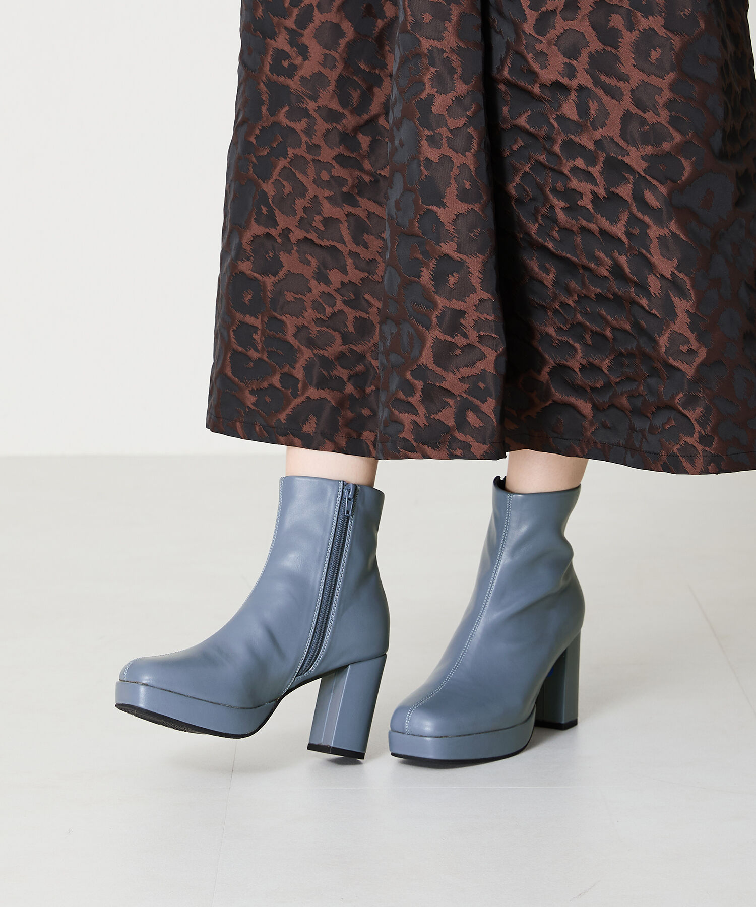 ORiental TRaffic「●2024秋冬新作●プラットフォームヒールショートブーツ/41422」|ショートブーツ|