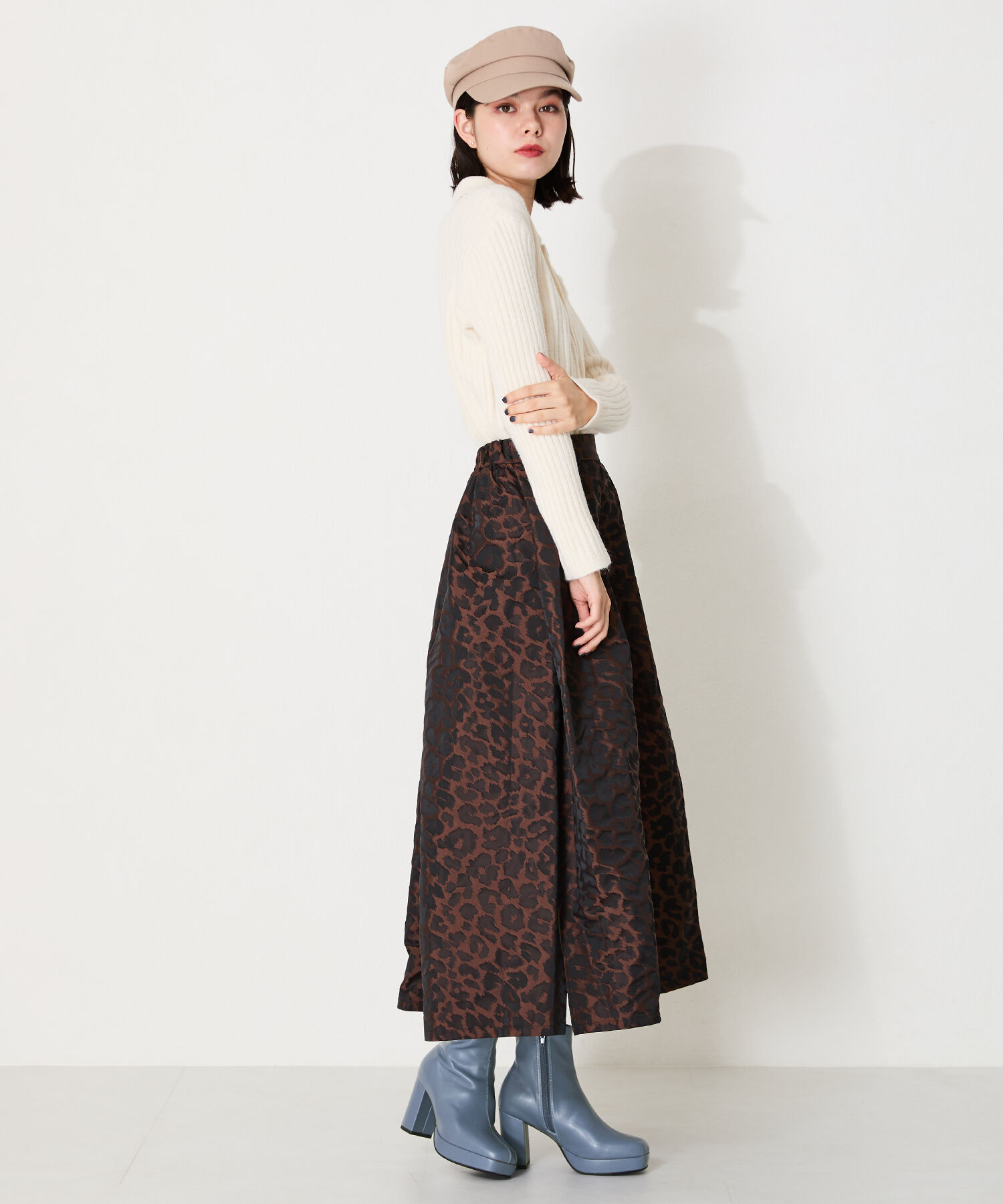 ORiental TRaffic「●2024秋冬新作●プラットフォームヒールショートブーツ/41422」|ショートブーツ|