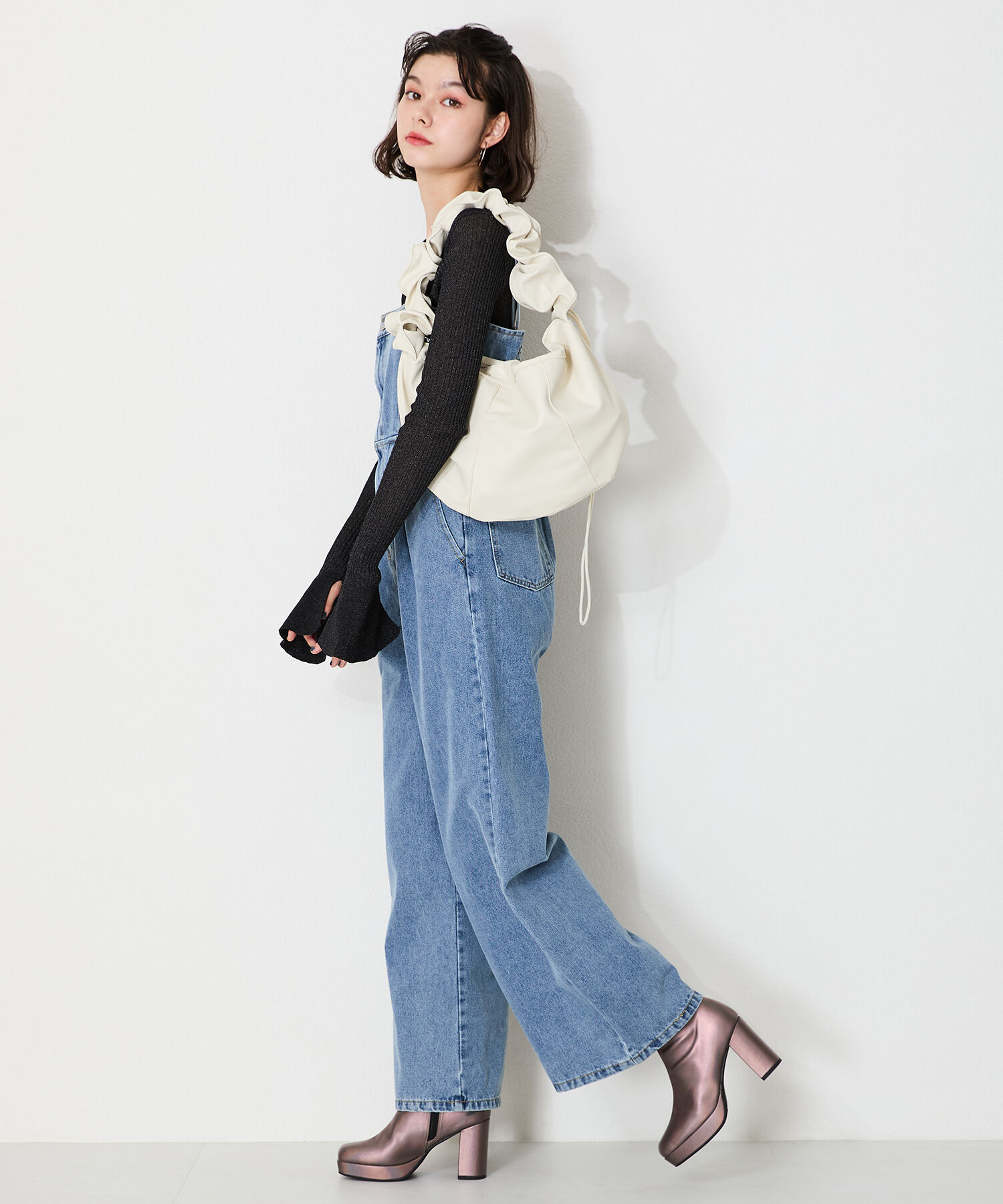 ORiental TRaffic「●2024秋冬新作●プラットフォームヒールショートブーツ/41422」|ショートブーツ|