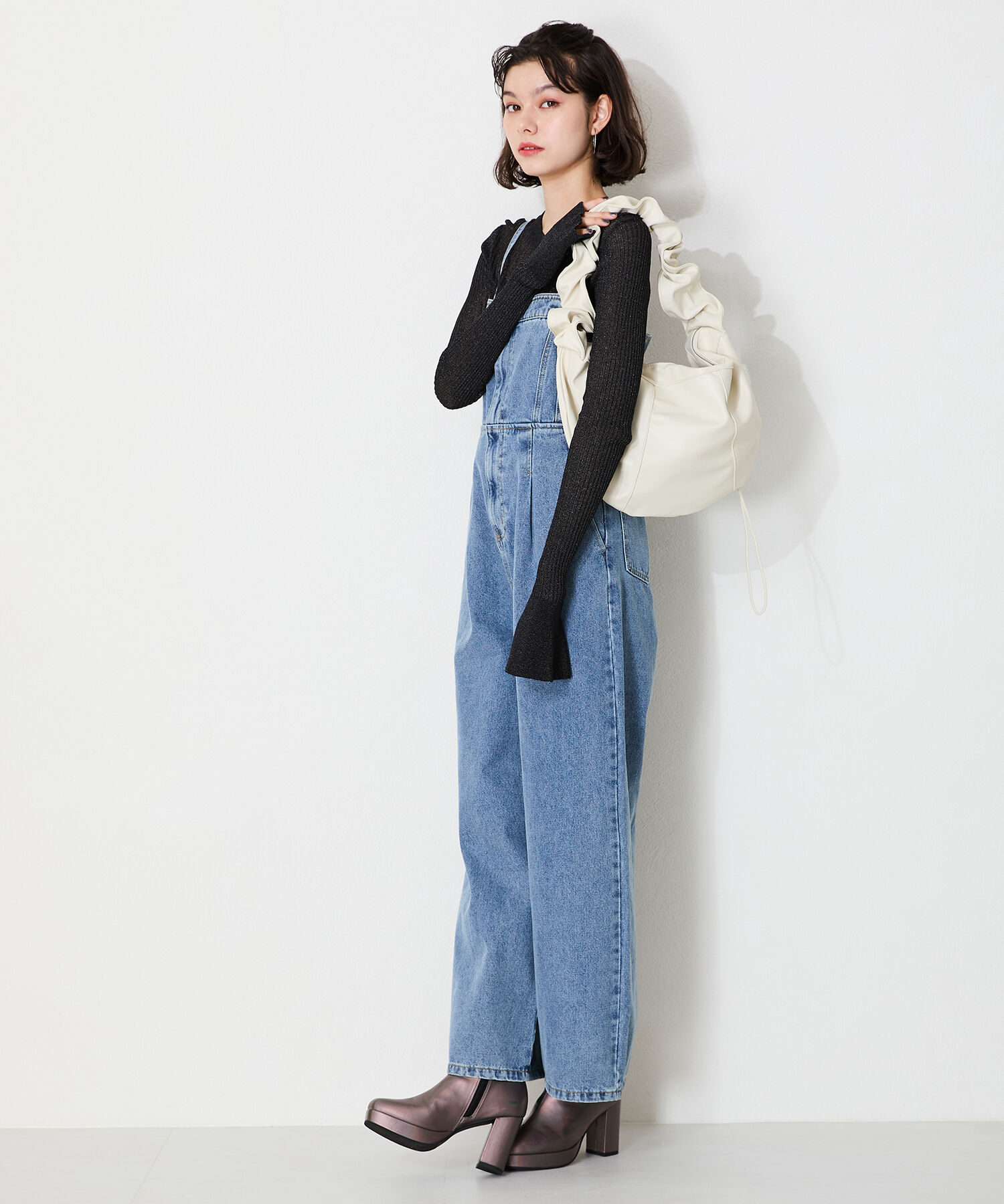 ORiental TRaffic「●2024秋冬新作●プラットフォームヒールショートブーツ/41422」|ショートブーツ|