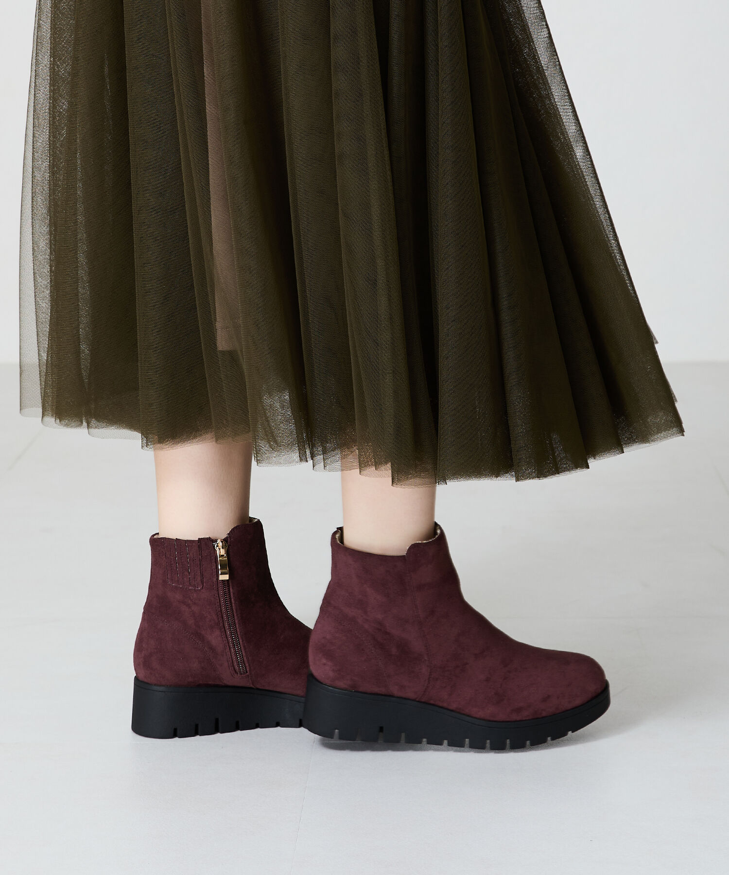 WA Oriental TRaffic「●2024秋冬新作●ウエッジソールショートブーツ/42405」|ショートブーツ|