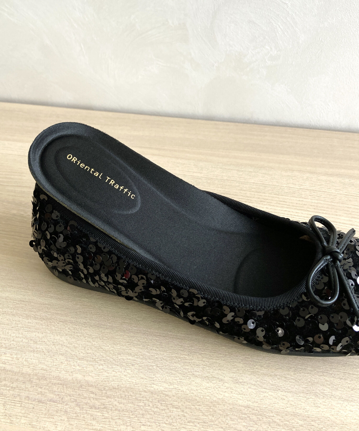 ORiental TRaffic「【跳べるパンプス/シリーズ累計１５０万足突破】スパンコール スクエアトゥ バレエシューズ R-3216」|パンプス|