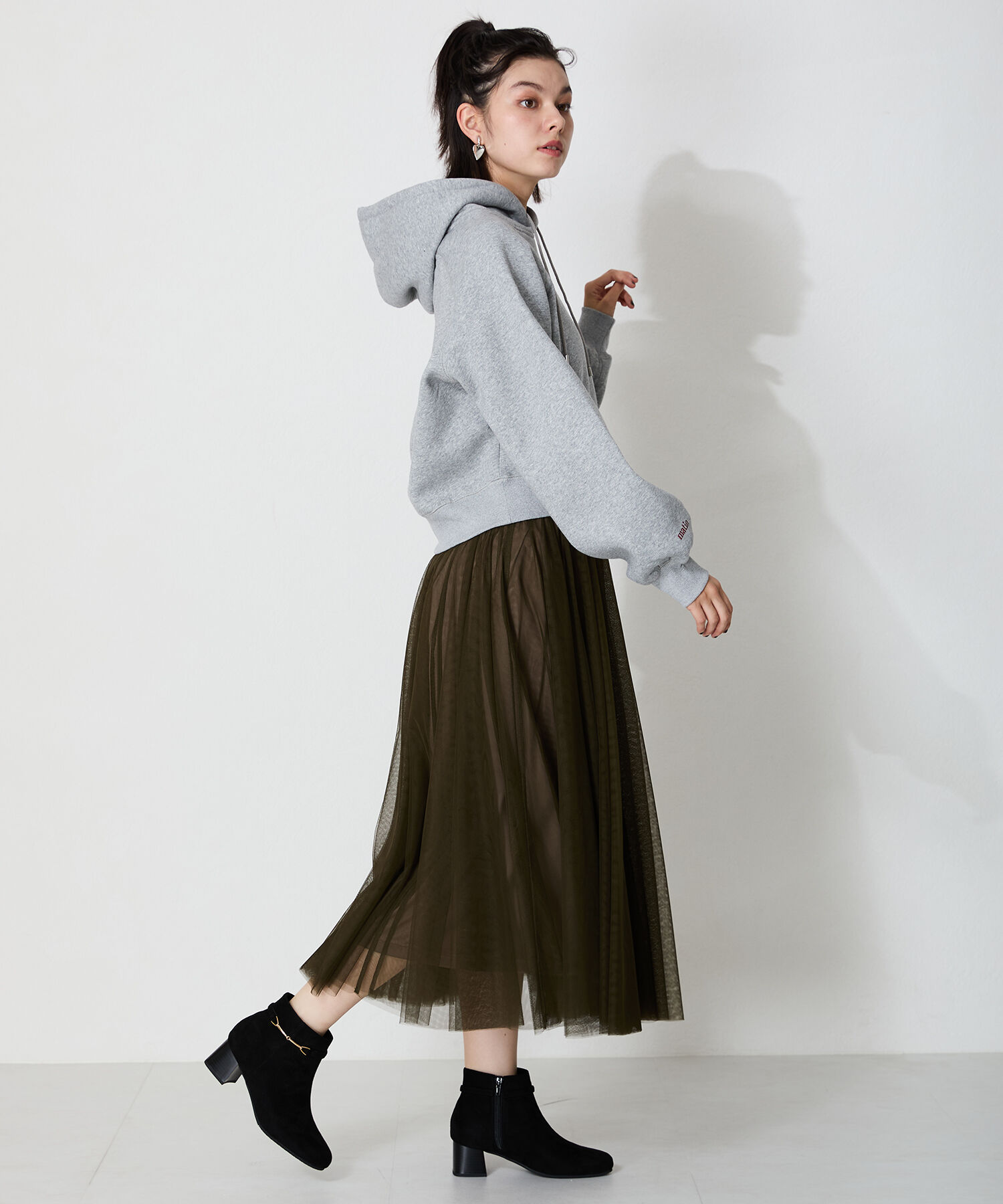 WA Oriental TRaffic「●2024秋冬新作●ビットモチーフミドルヒールブーツ/42406」|ショートブーツ|