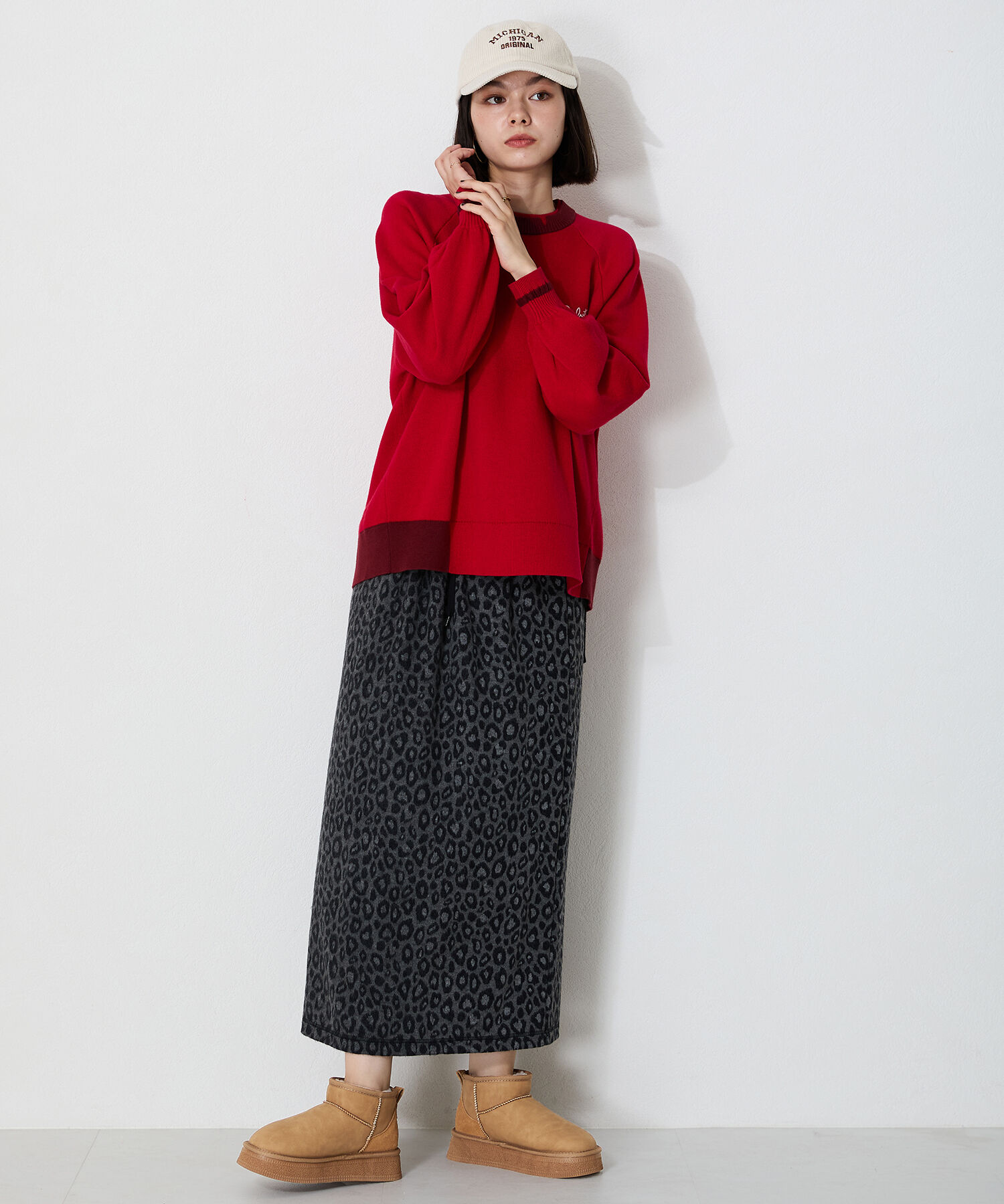 ORiental TRaffic「【 厚底 】フレアソール ムートン ショート ブーツ/41426 防寒」|ショートブーツ|