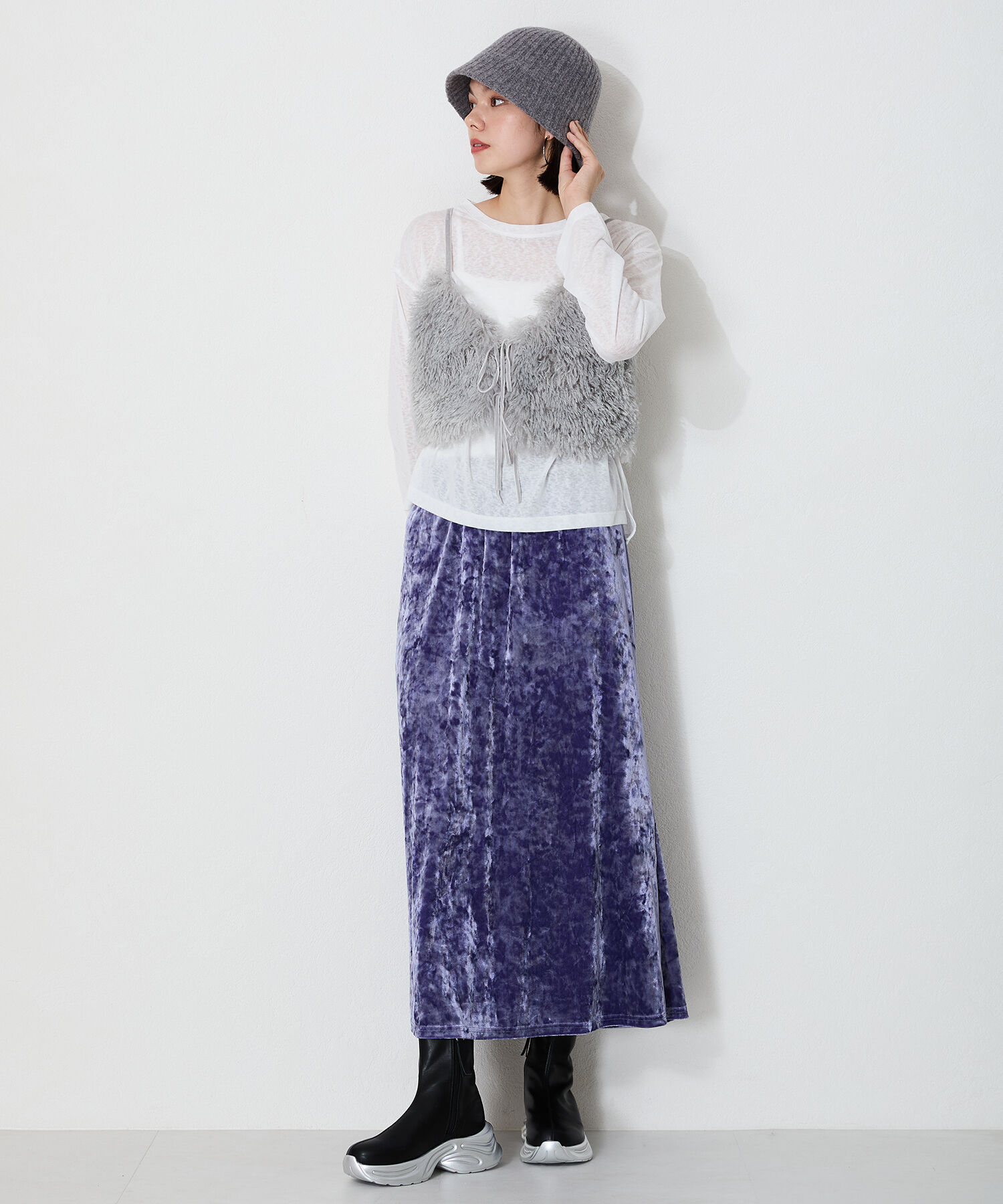 ORiental TRaffic「●2024秋冬新作●スニーカーソール配色ブーツ/41433」|ショートブーツ|