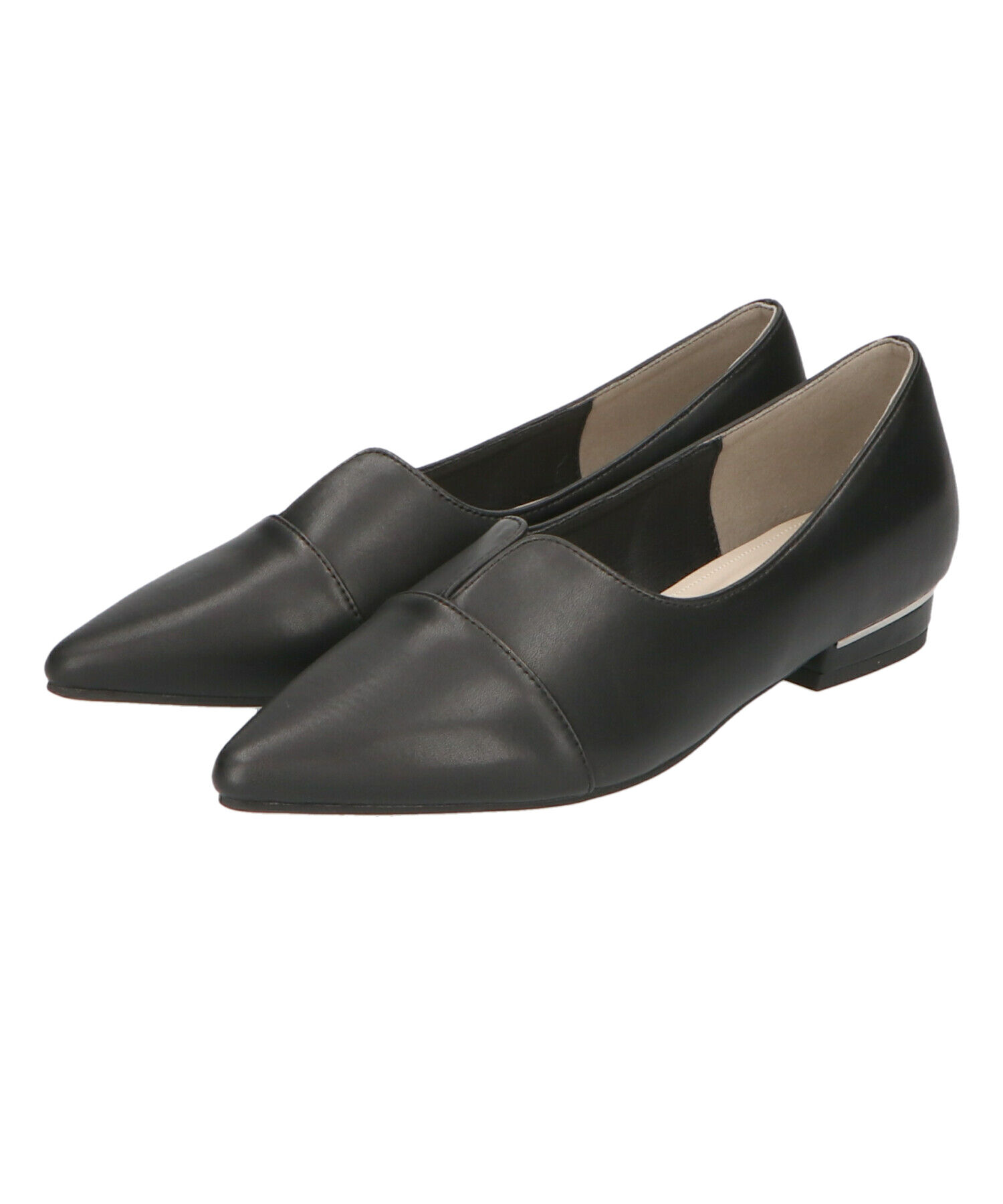 ORiental TRaffic「【WEB限定】メタリックライン フラット パンプス /45303 スリットパンプス 通勤靴」|パンプス|