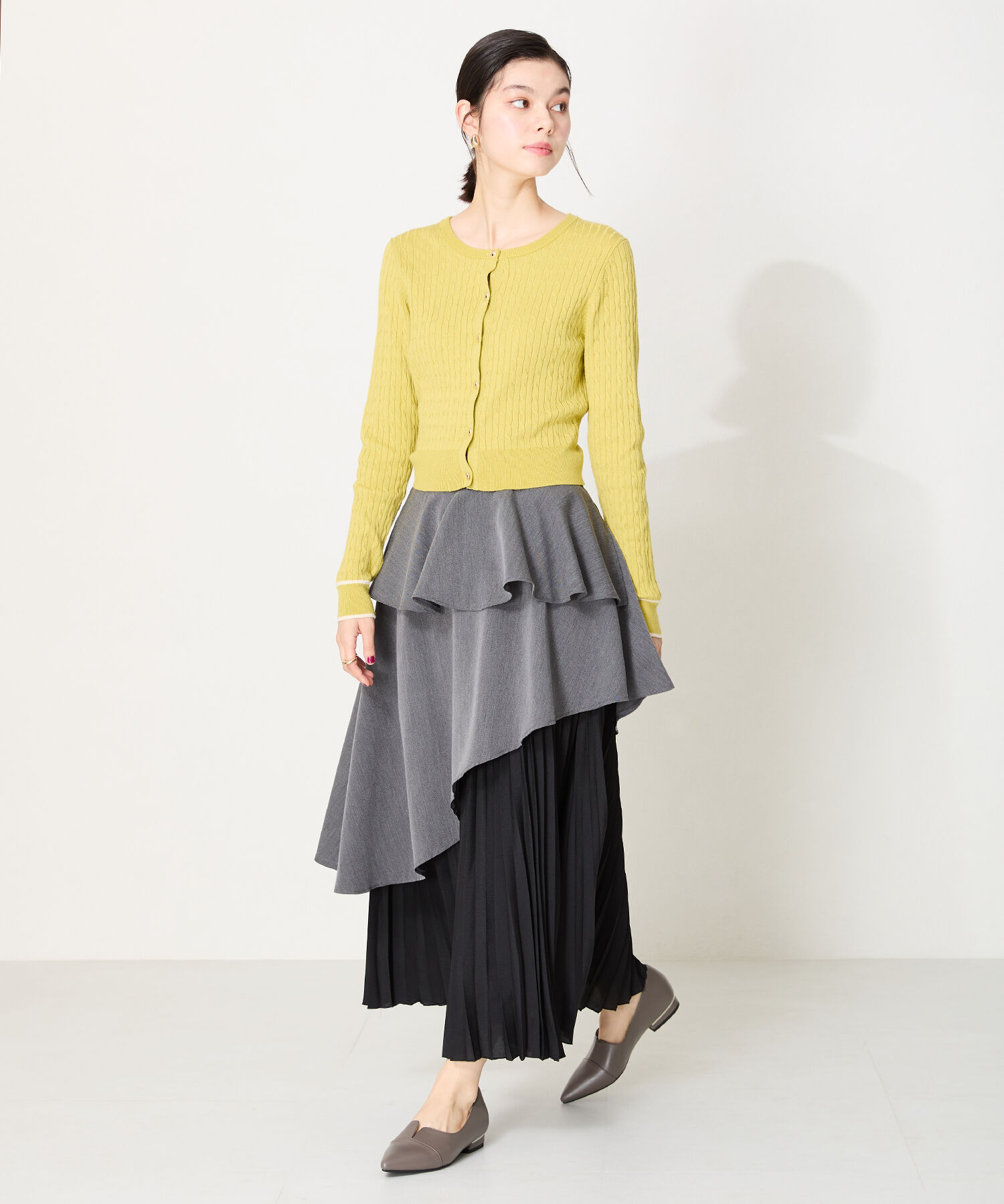 ORiental TRaffic「【WEB限定】メタリックライン フラット パンプス /45303 スリットパンプス 通勤靴」|パンプス|