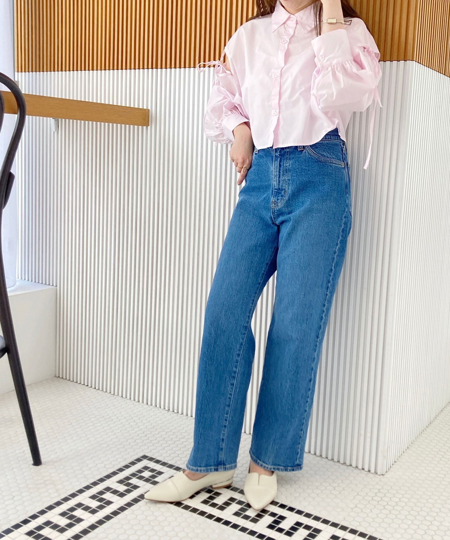 ORiental TRaffic「【WEB限定】メタリックライン フラット パンプス /45303 スリットパンプス 通勤靴」|パンプス|