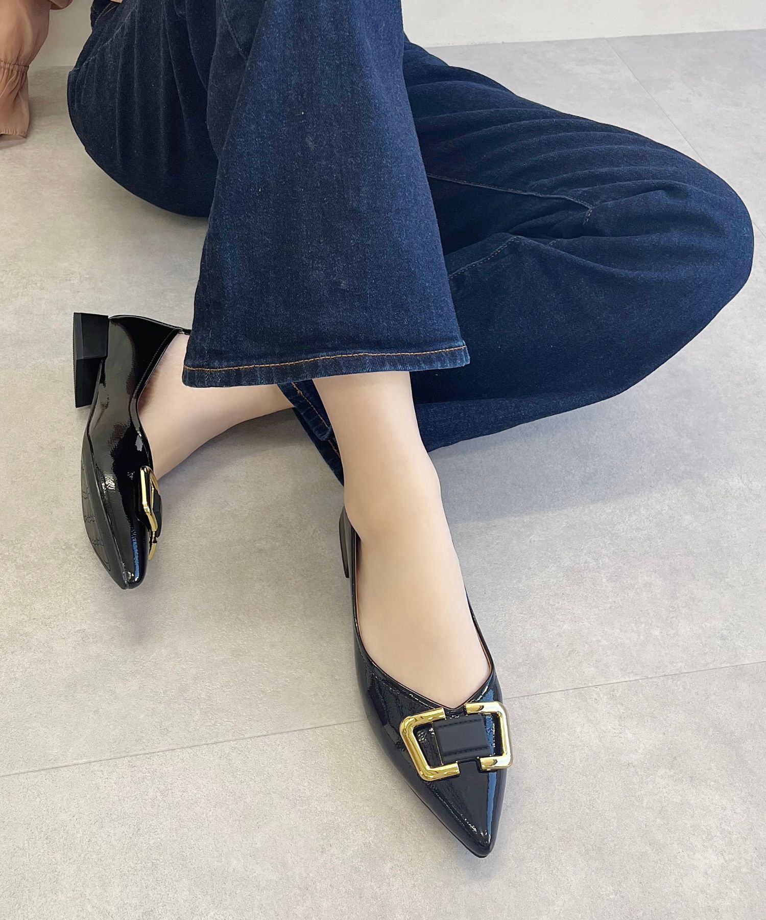 ORiental TRaffic「ポインテッドトゥモチーフパンプス/51104 パンプス フラット 人気 トレンド」|パンプス|