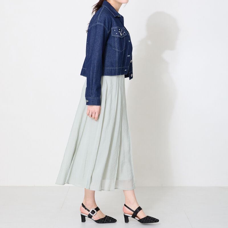 ORiental TRaffic「ビジューストラップツイードパンプス/51115」|パンプス|