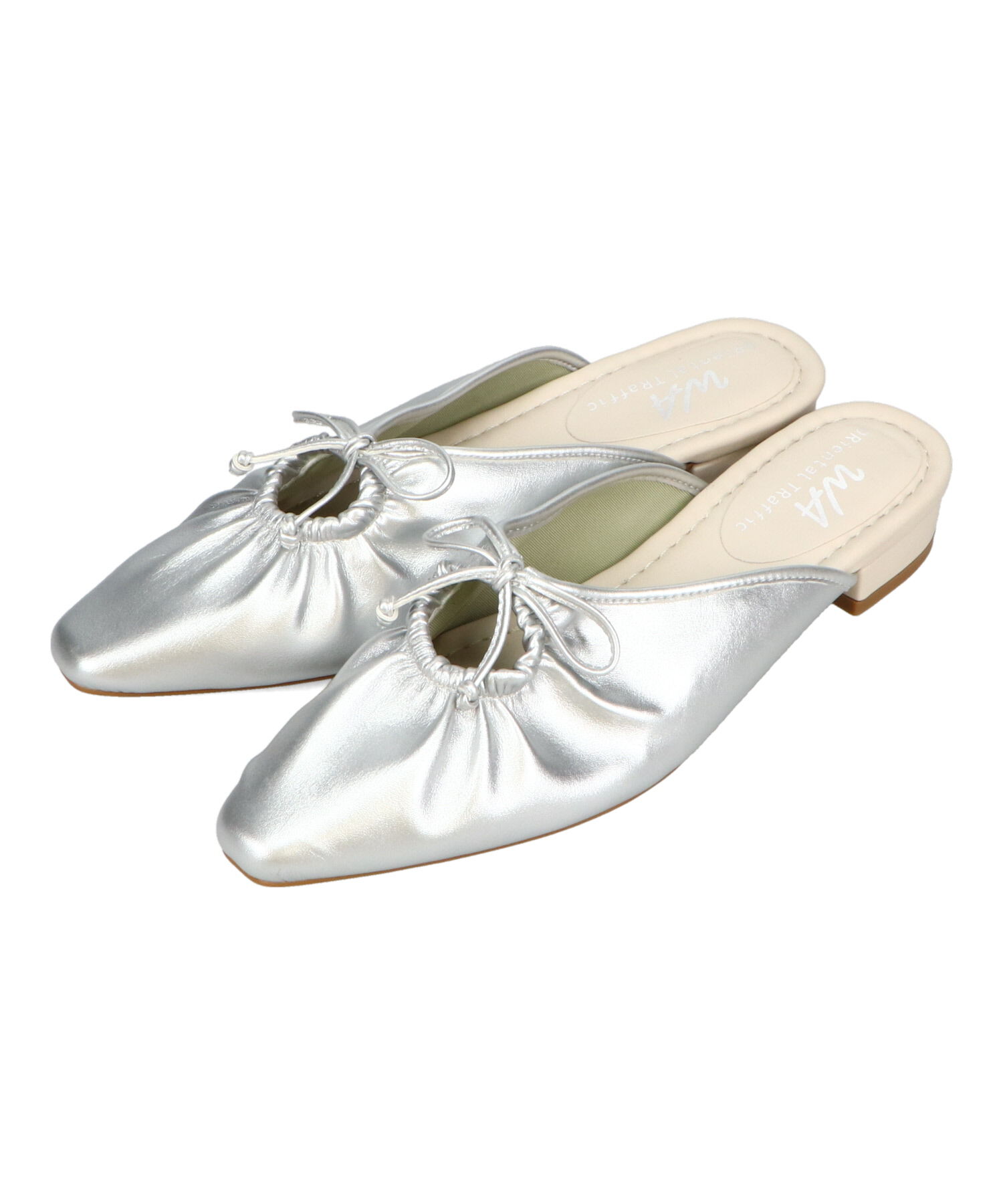 WA Oriental TRaffic「●2025春夏新作●スクエアトゥギャザーリボンミュール/52107」|パンプス|