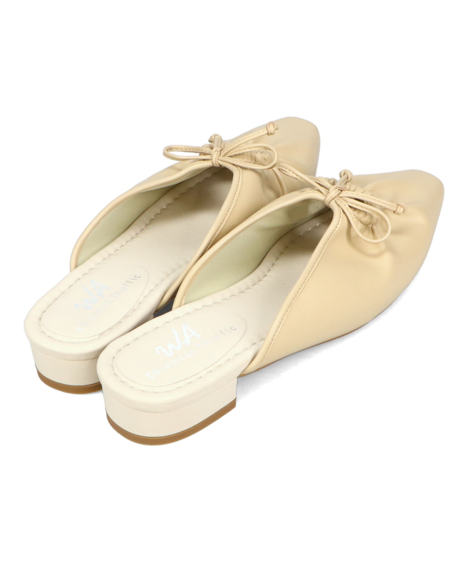 WA Oriental TRaffic「●2025春夏新作●スクエアトゥギャザーリボンミュール/52107」|パンプス|