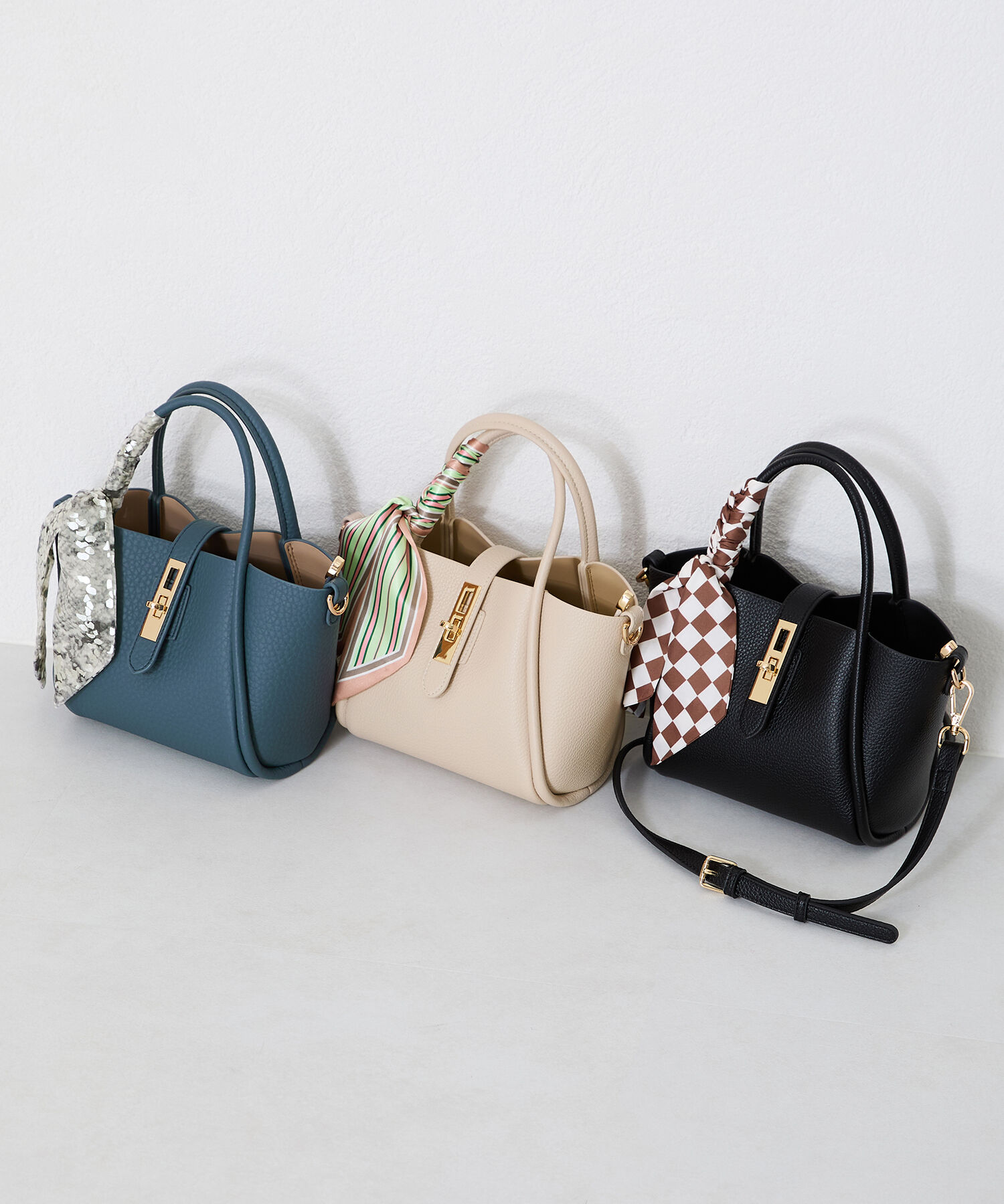 ORiental TRaffic「【新作】●2025春夏新作●スカーフ付き2wayハンドバッグ/BA-252 ハンドバッグ」|ハンドバッグ|