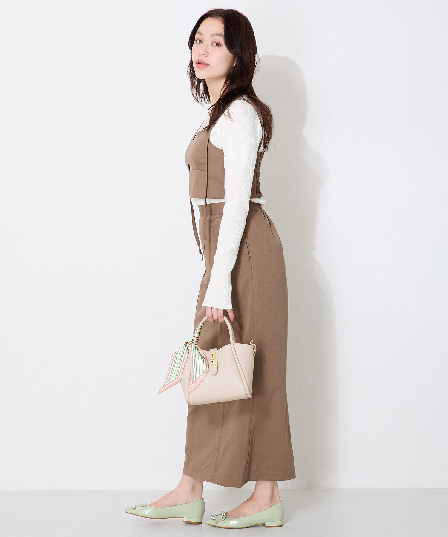 ORiental TRaffic「【新作】●2025春夏新作●スカーフ付き2wayハンドバッグ/BA-252 ハンドバッグ」|ハンドバッグ|