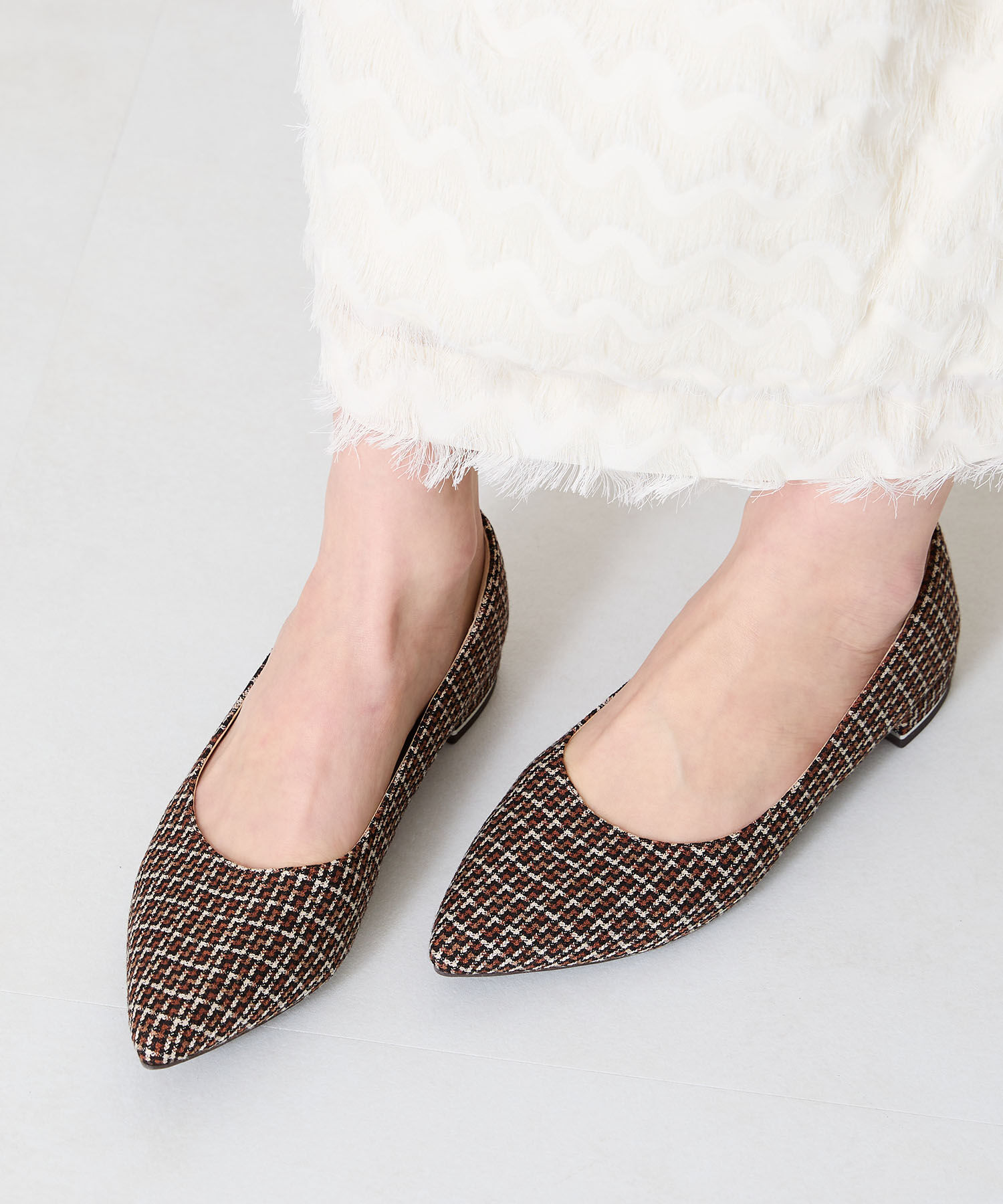 ORiental TRaffic「【跳べるパンプス/シリーズ累計１５０万足突破】メタリックライン フラット /R-3218 パンプス クッション」|パンプス|