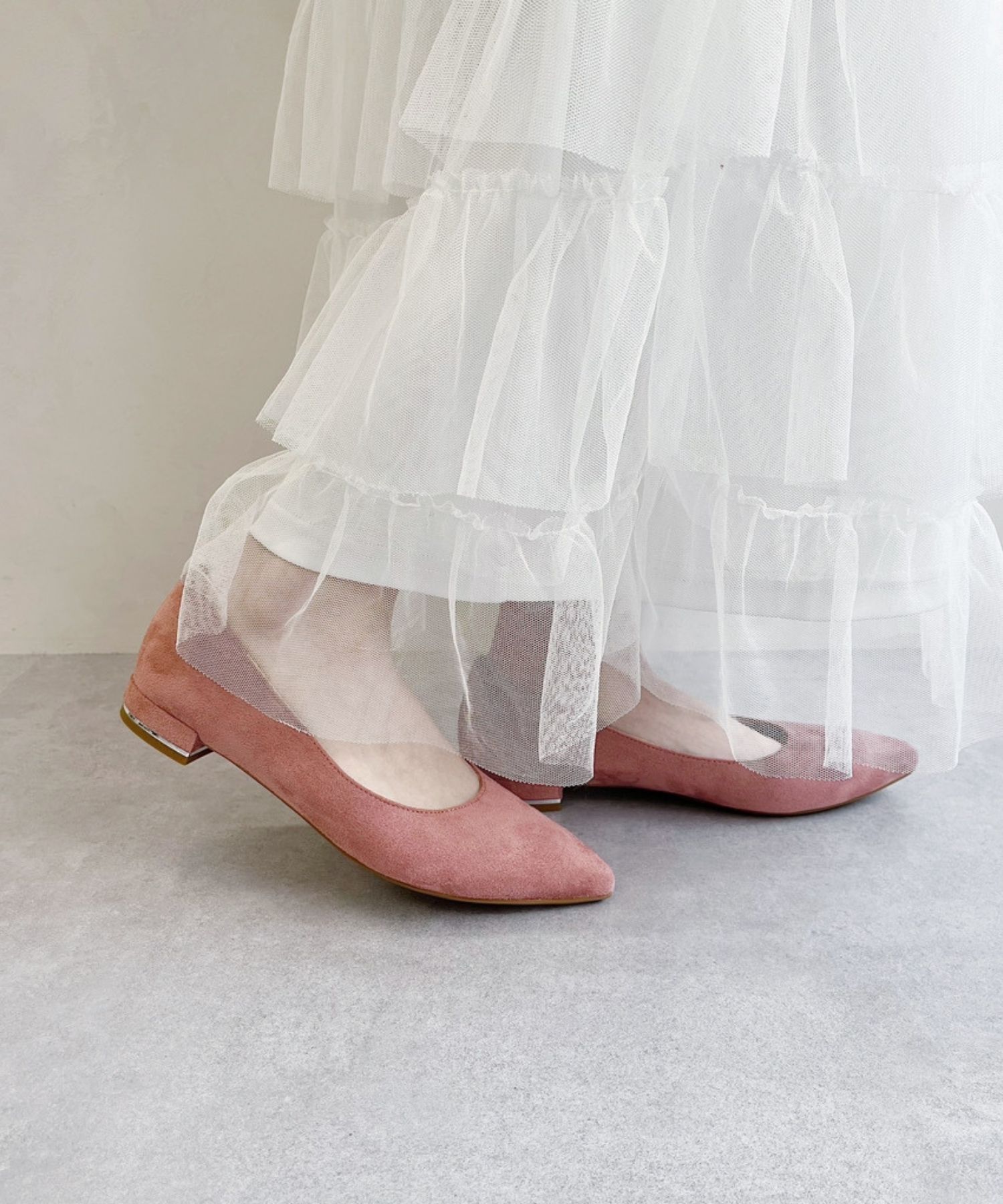 ORiental TRaffic「【跳べるパンプス/シリーズ累計１５０万足突破】メタリックライン フラット /R-3218 パンプス クッション」|パンプス|