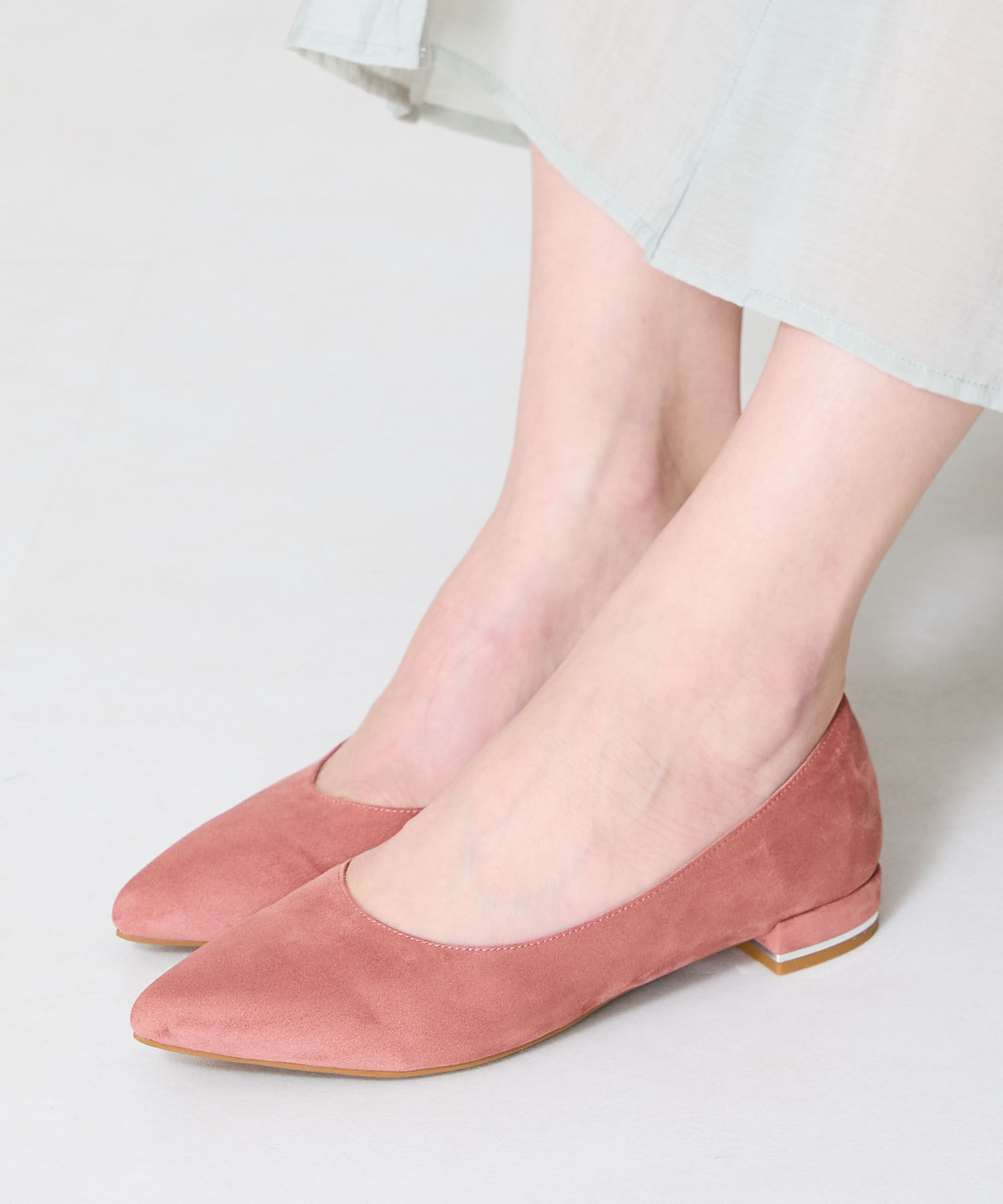 ORiental TRaffic「【跳べるパンプス/シリーズ累計１５０万足突破】メタリックライン フラット /R-3218 パンプス クッション」|パンプス|