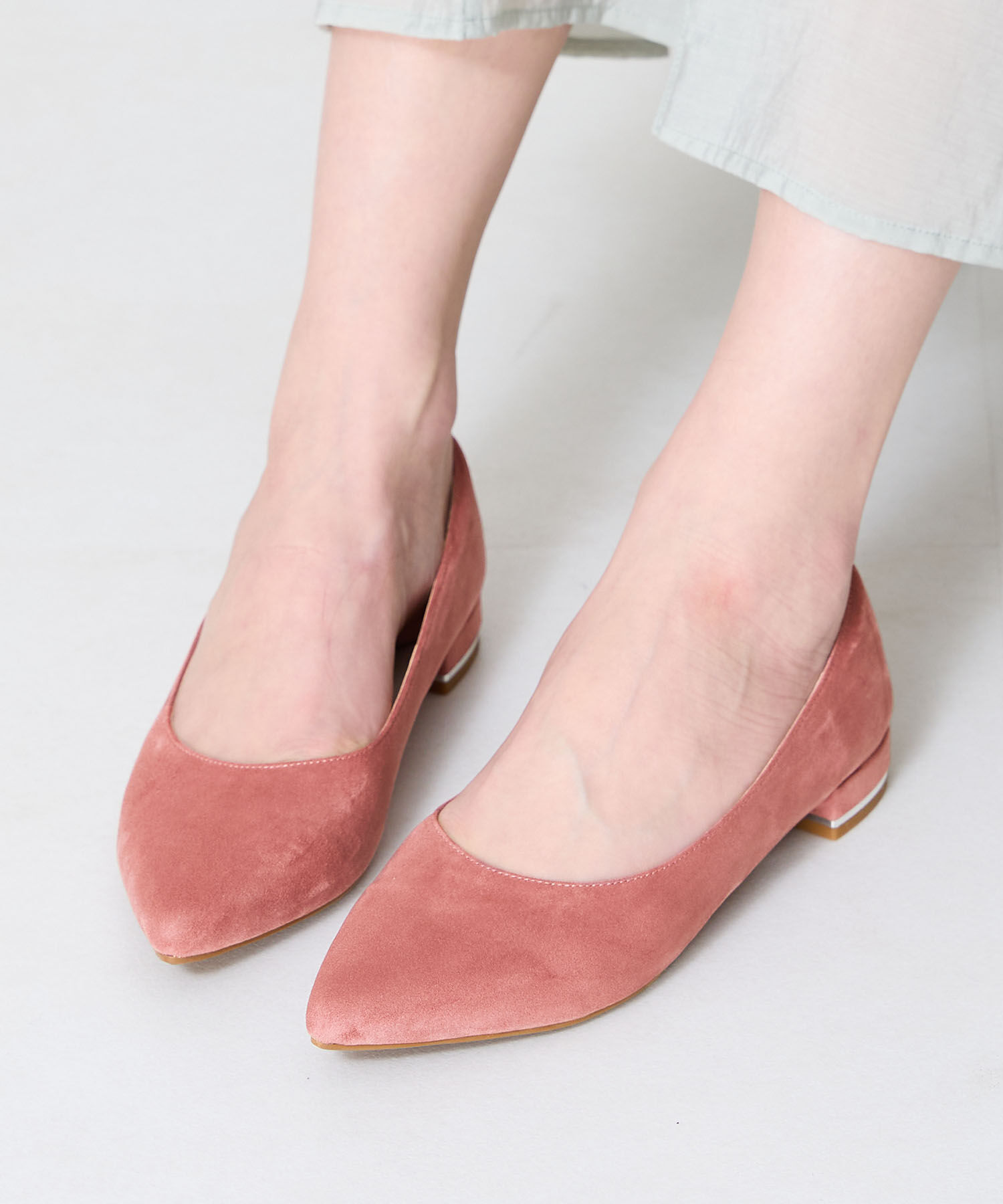 ORiental TRaffic「【跳べるパンプス/シリーズ累計１５０万足突破】メタリックライン フラット /R-3218 パンプス クッション」|パンプス|