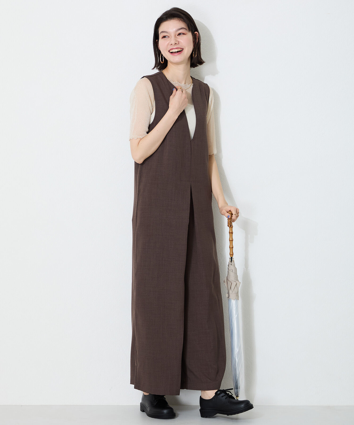 ORiental TRaffic「【防水】 タンクソール レースアップ レインシューズ /R-1022 通勤靴 晴雨兼用」|パンプス|