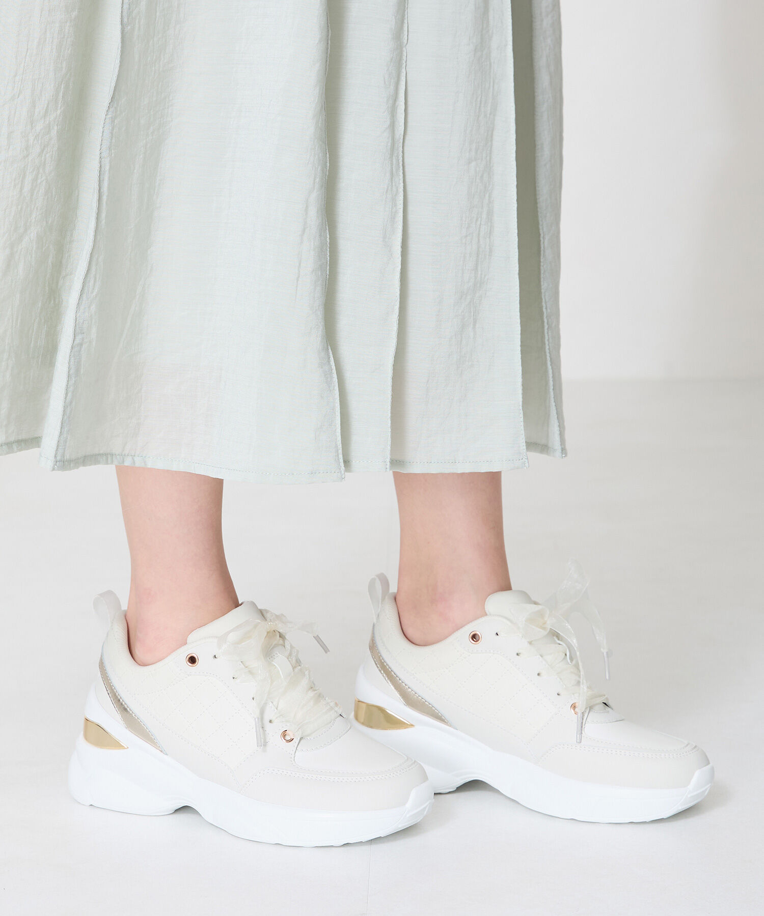 ORiental TRaffic「ヒールアップメタリックパーツスニーカー/OT3761 スニーカー 人気 トレンド」|スニーカー|